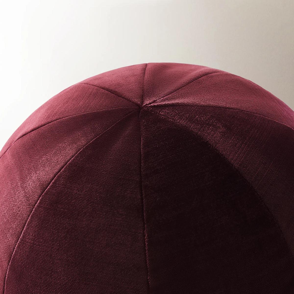 Veda Velvet Ball Pillow 12" - Burgundy