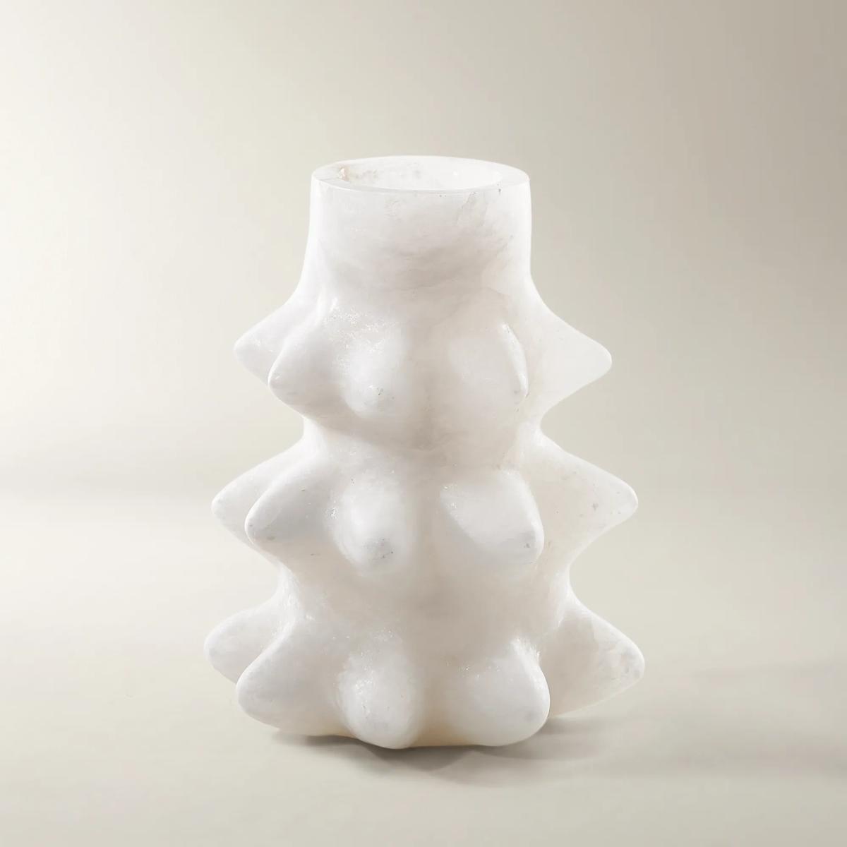 Alabaster Spike Vase