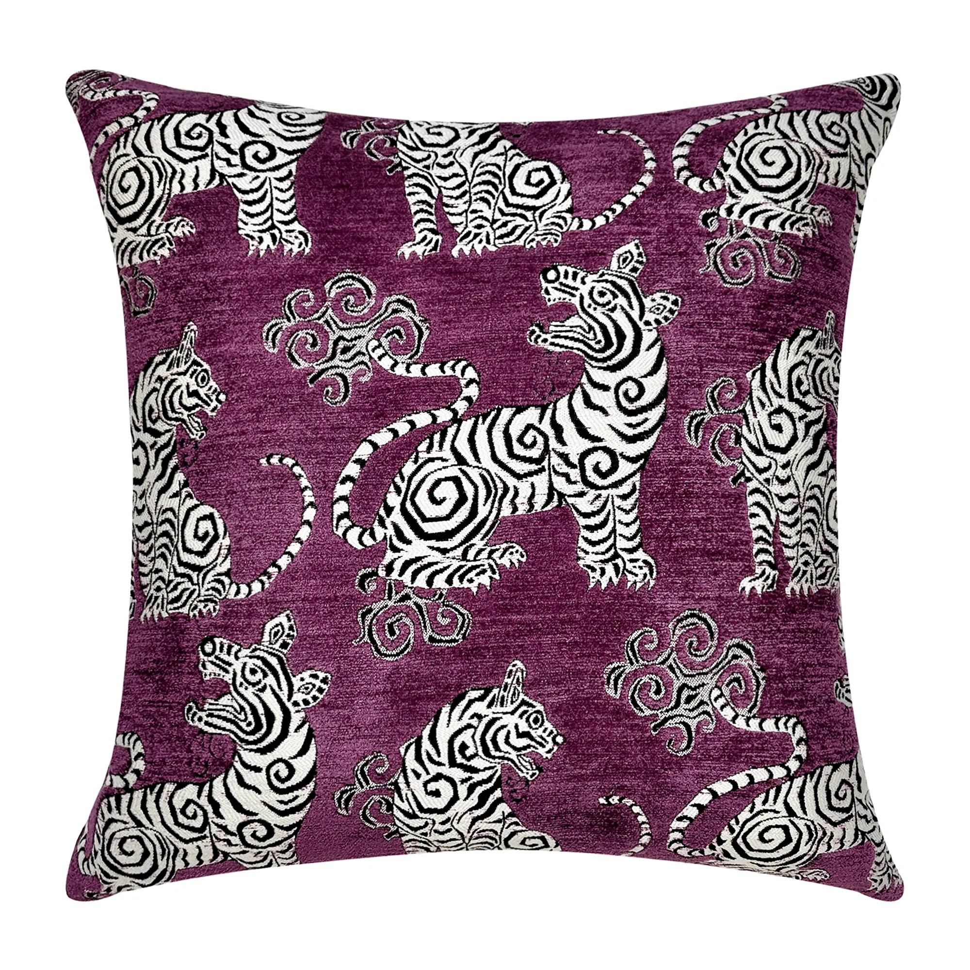 Tigress Pillow 20" - Magenta