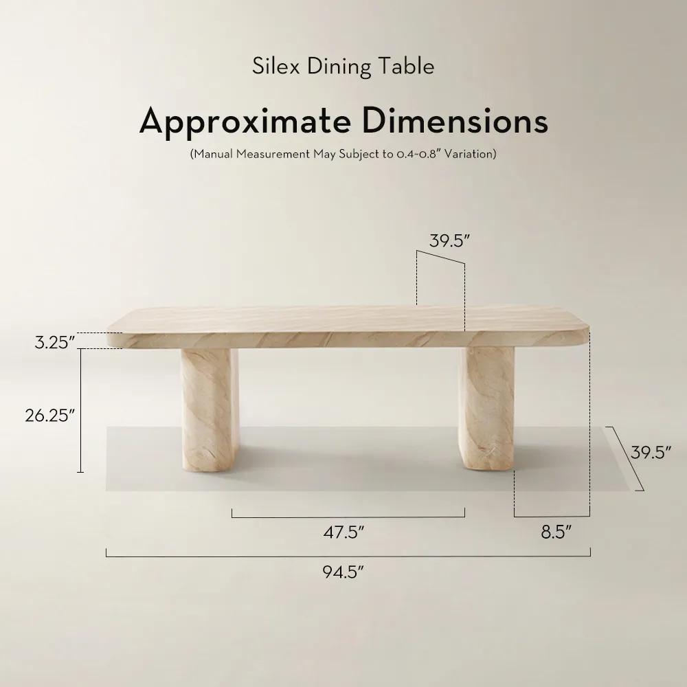 家具 Google  Silex Faux Marble Dining Table (94.5