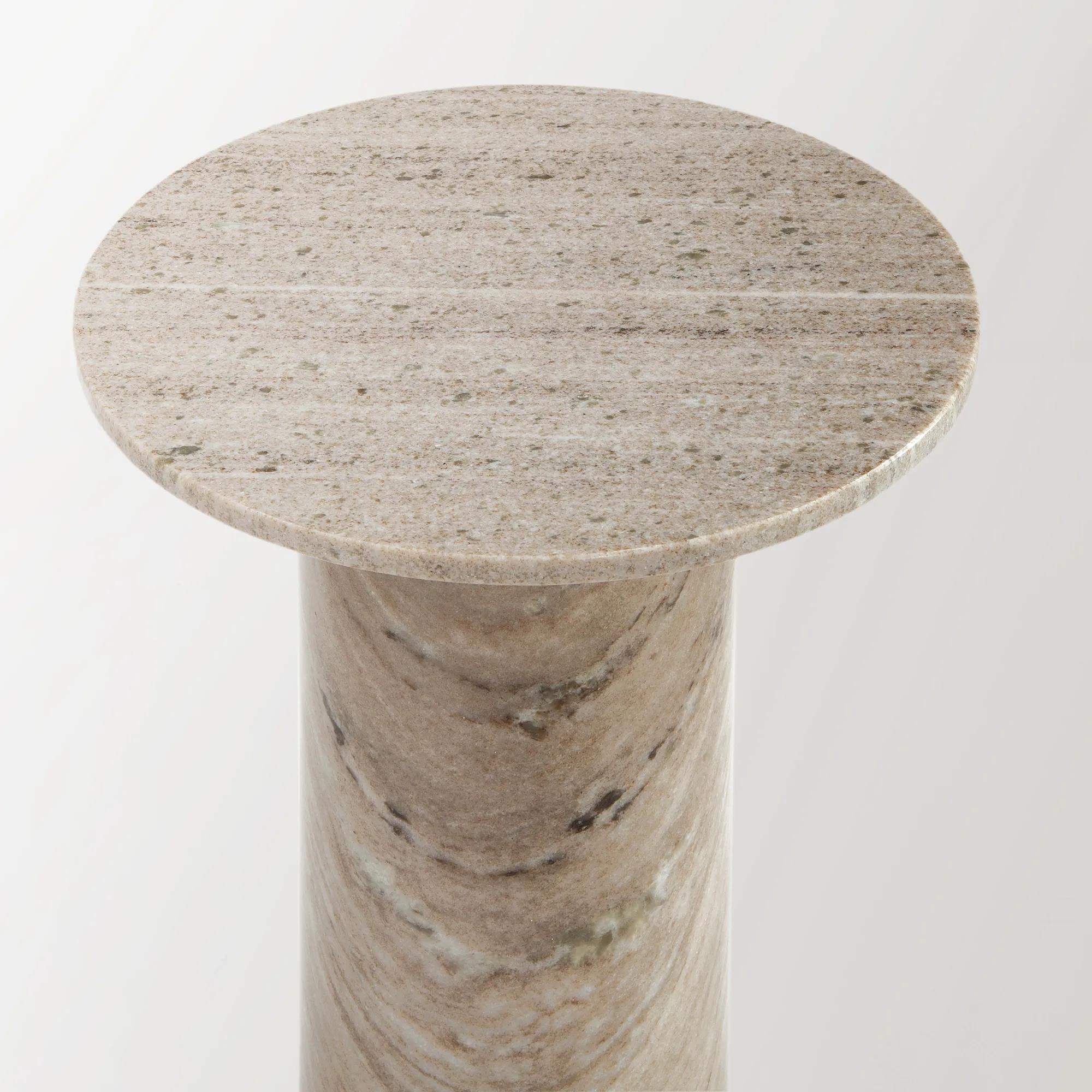 Claude Accent Table - Travertine