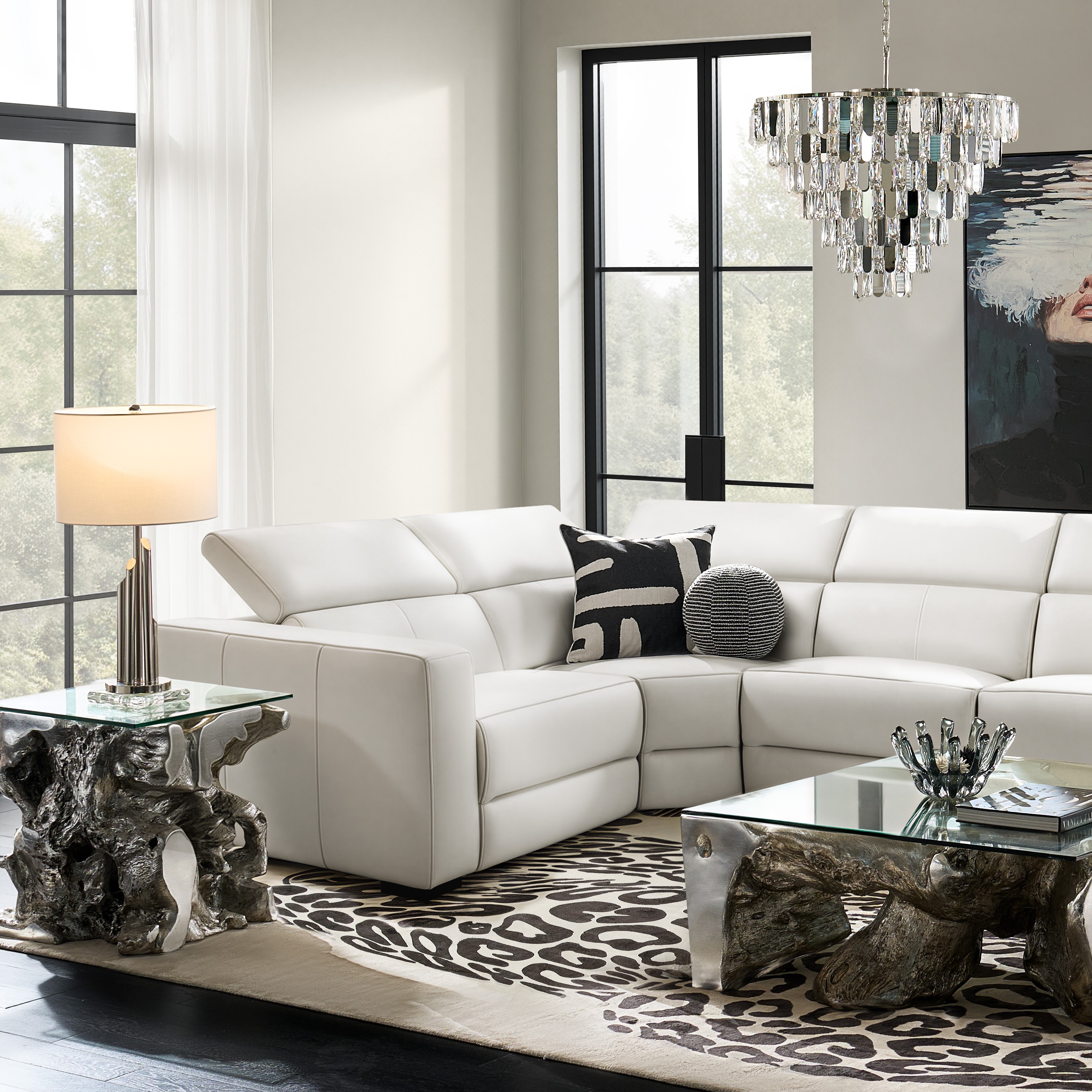 Verona Reclining Leather Sectional