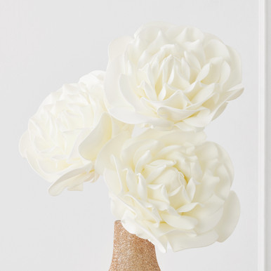 Faux Village Flower - Set of 3