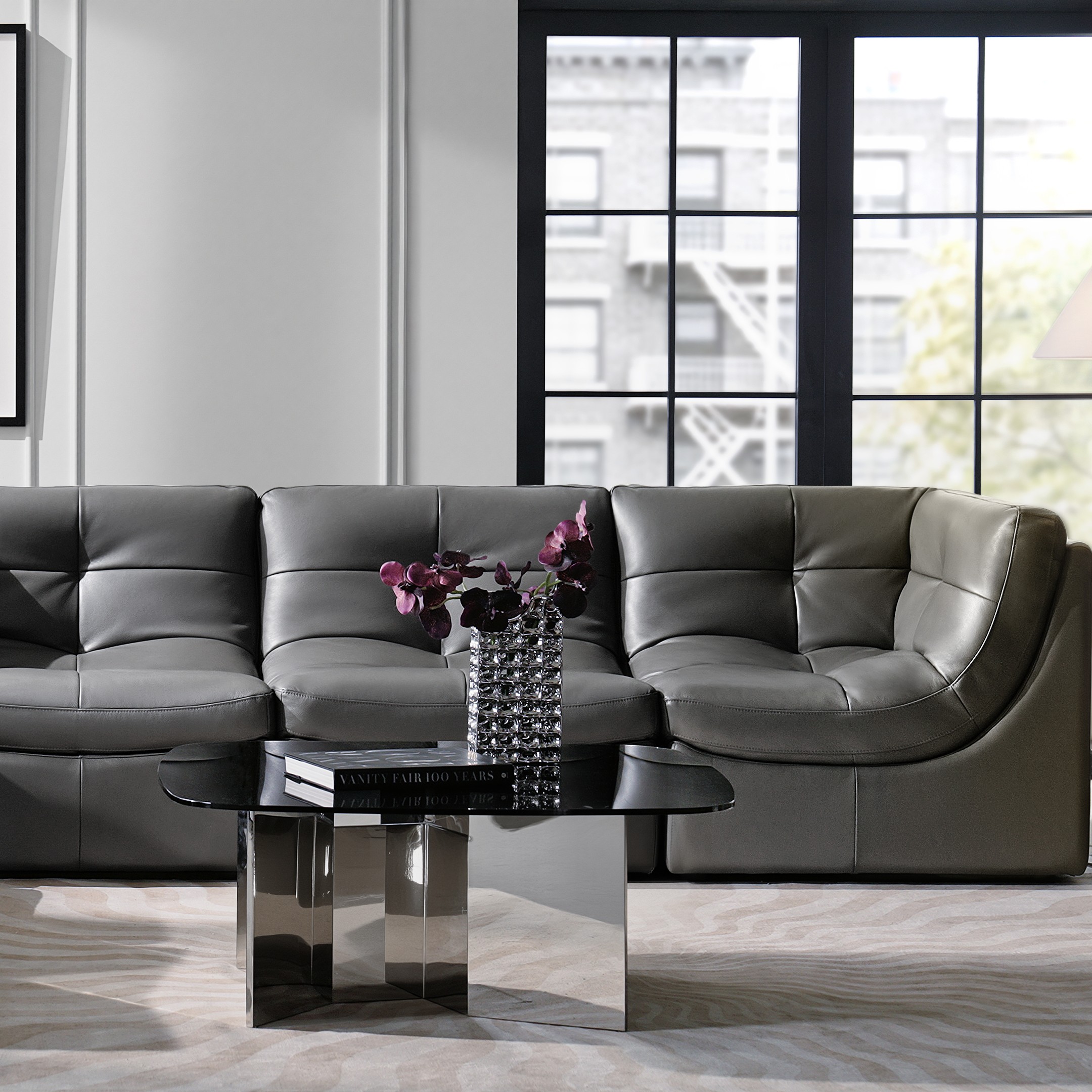 Convo Leather Sectional