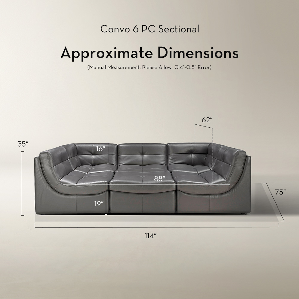 Convo Leather Sectional