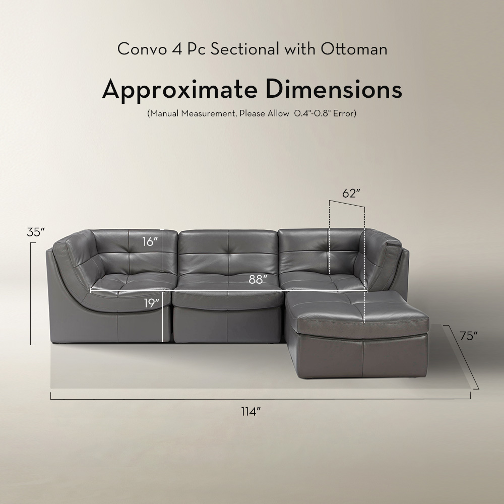 Convo Leather Sectional