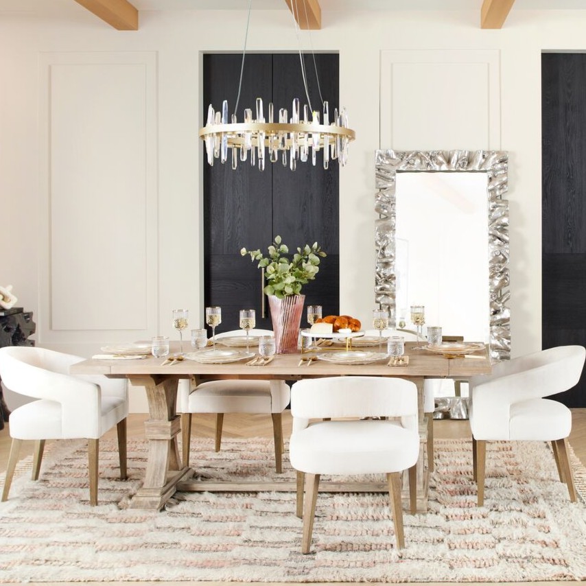 Archer Wash Oak Extending Dining Table