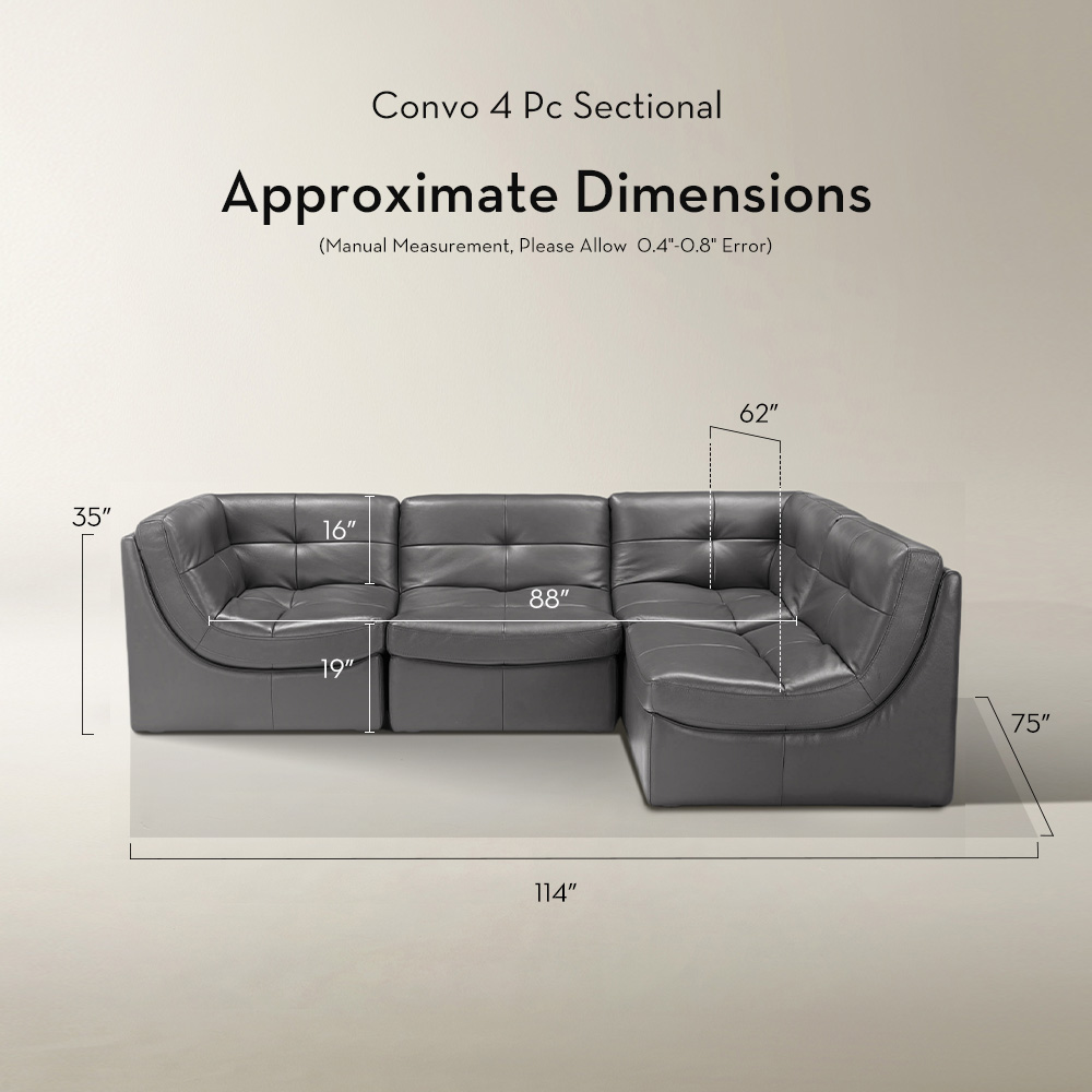 Convo Leather Sectional