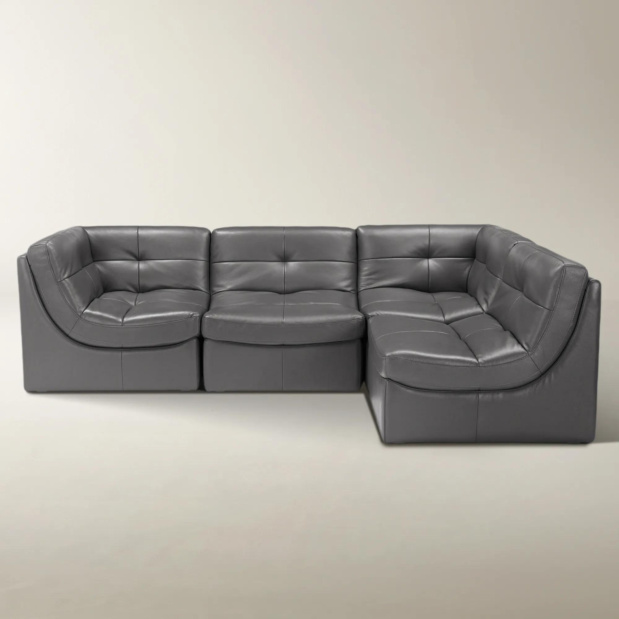 Convo Leather Sectional