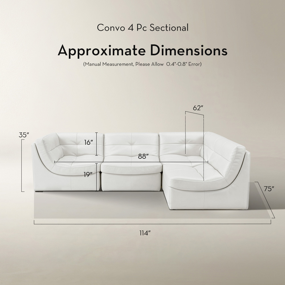 Convo Leather Sectional
