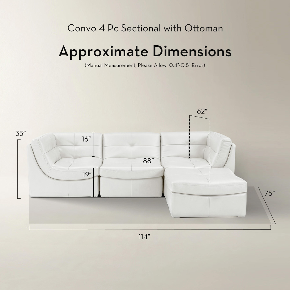 Convo Leather Sectional