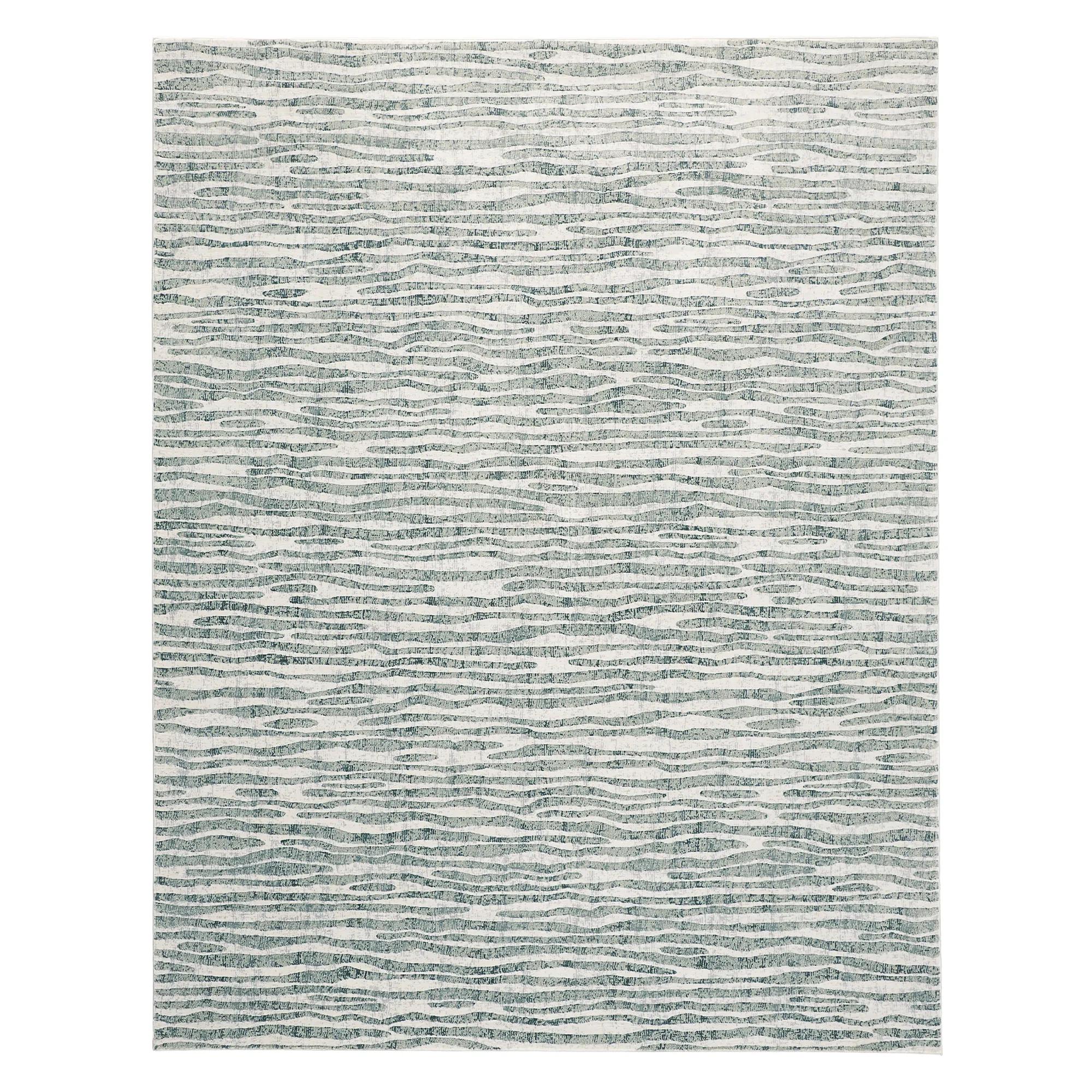 Samantha Rug - Aqua/Grey