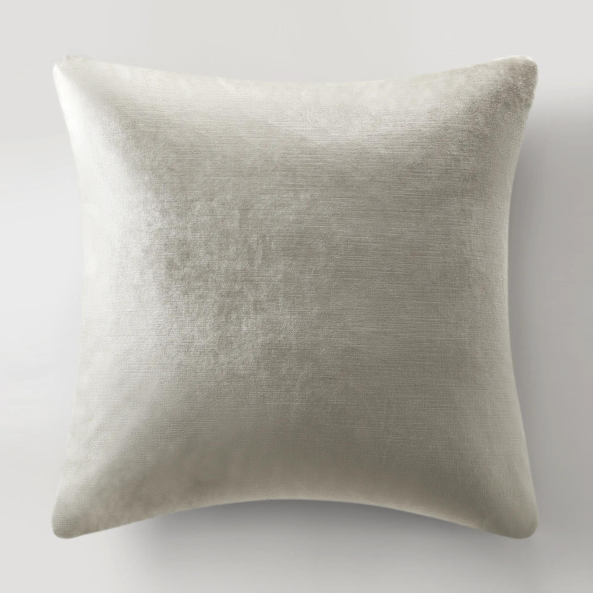 Glisten Velvet Pillow 22" - Silver