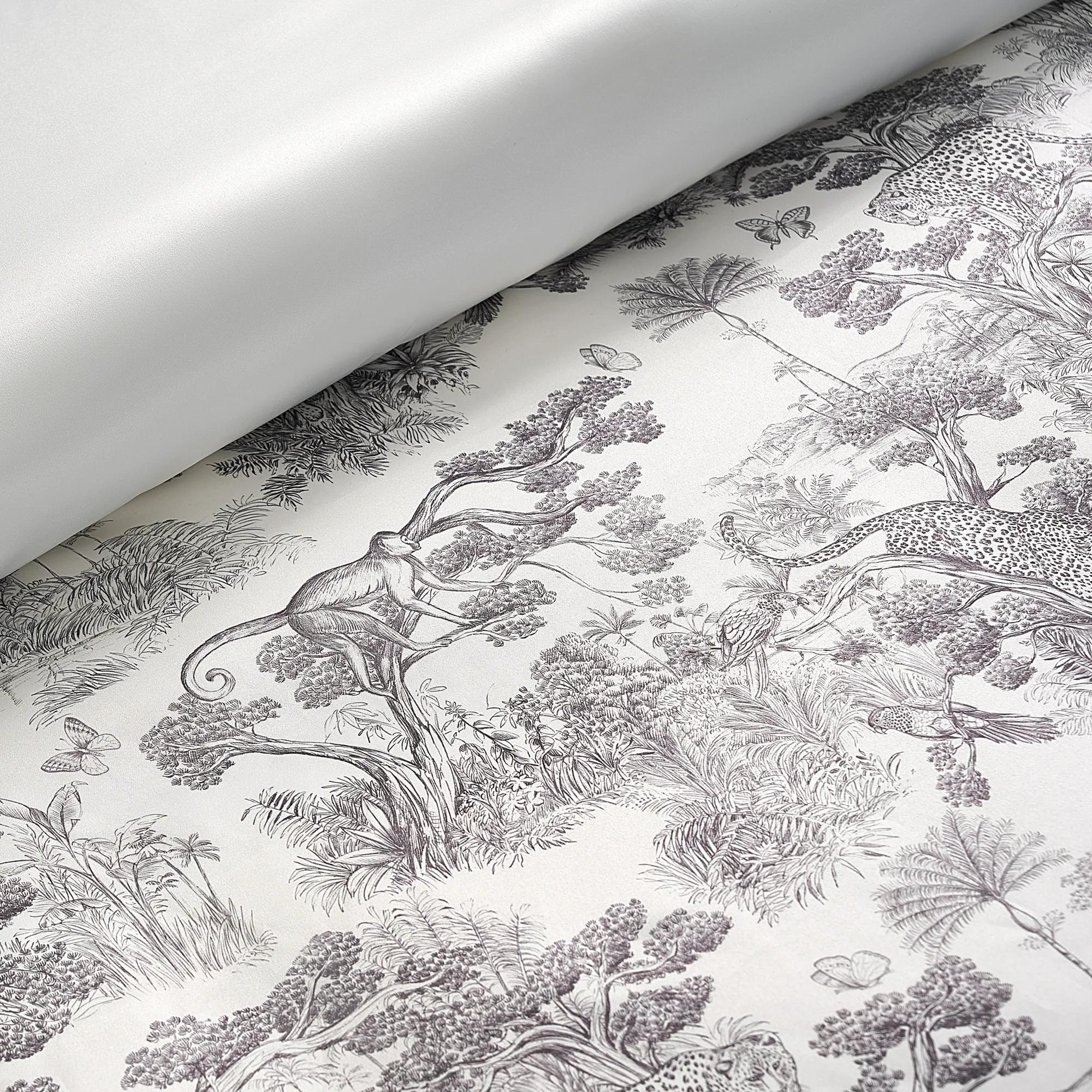 Jungle Toile Bedding Set - Ivory/Black