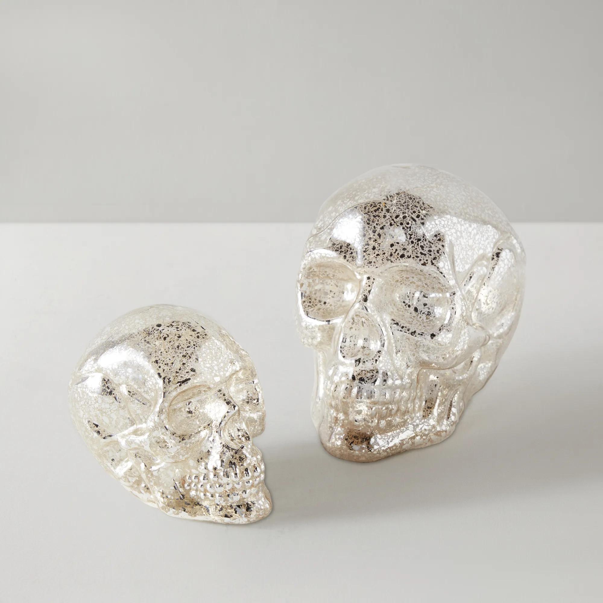 LED Glass Skull