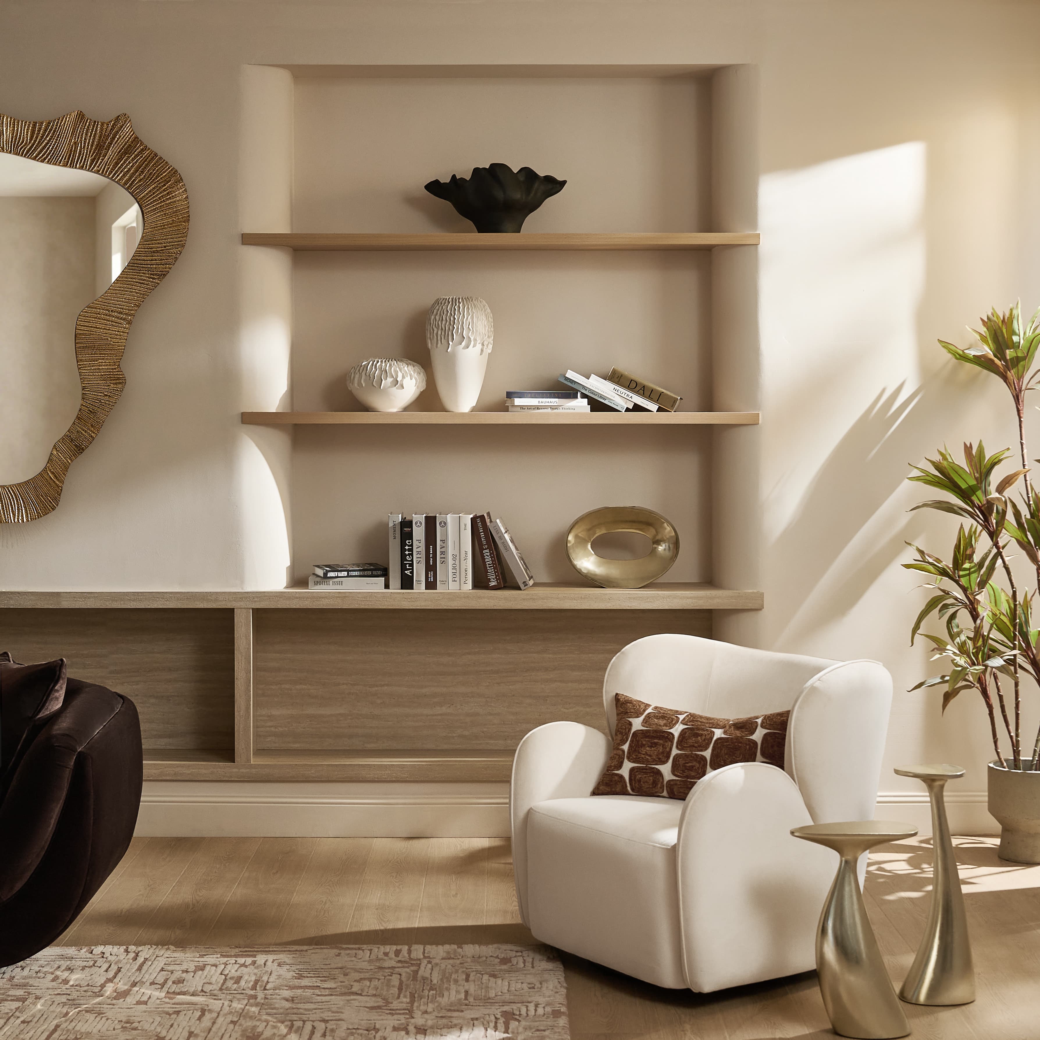 Thalia Soft Gold Side Table Set Of 2 (8"-12.5")