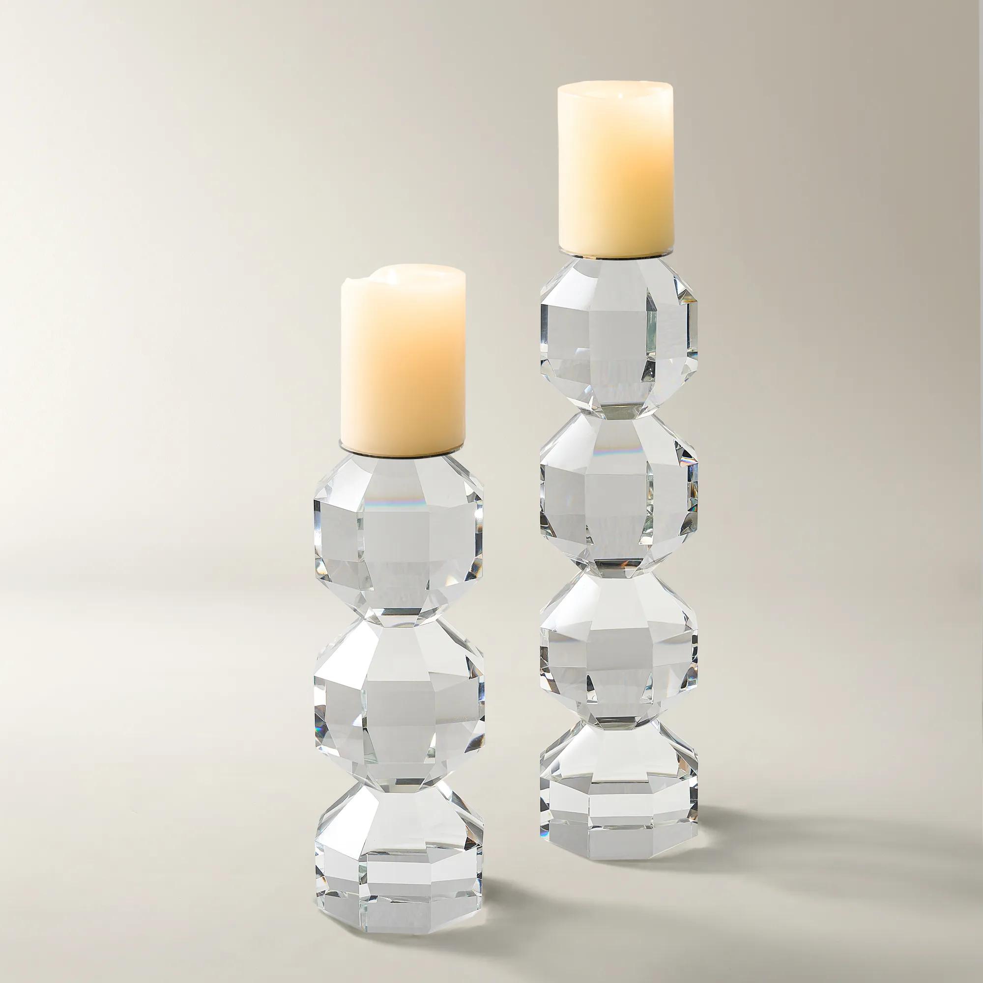 Chiaro Crystal Pillar Holder
