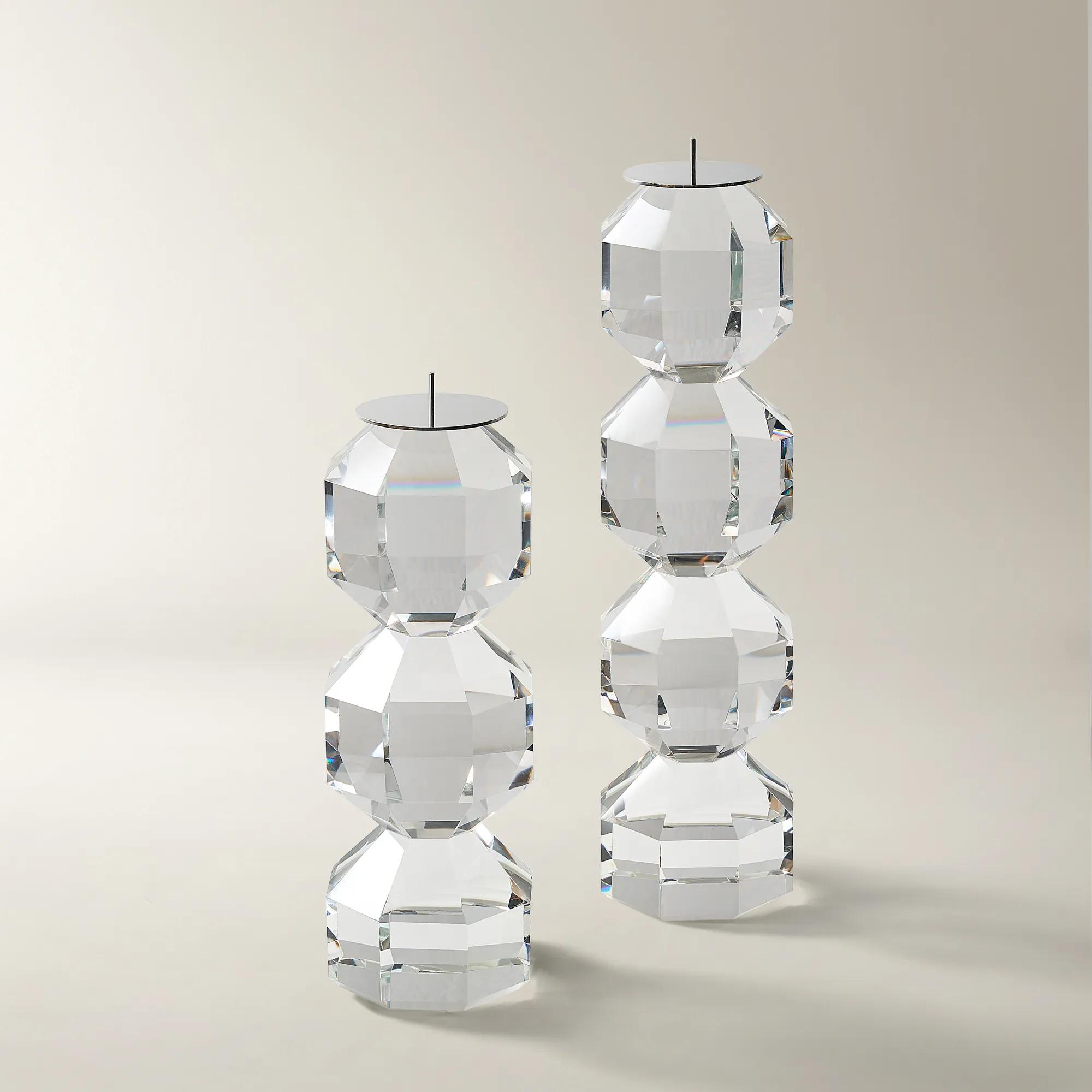 Chiaro Crystal Pillar Holder