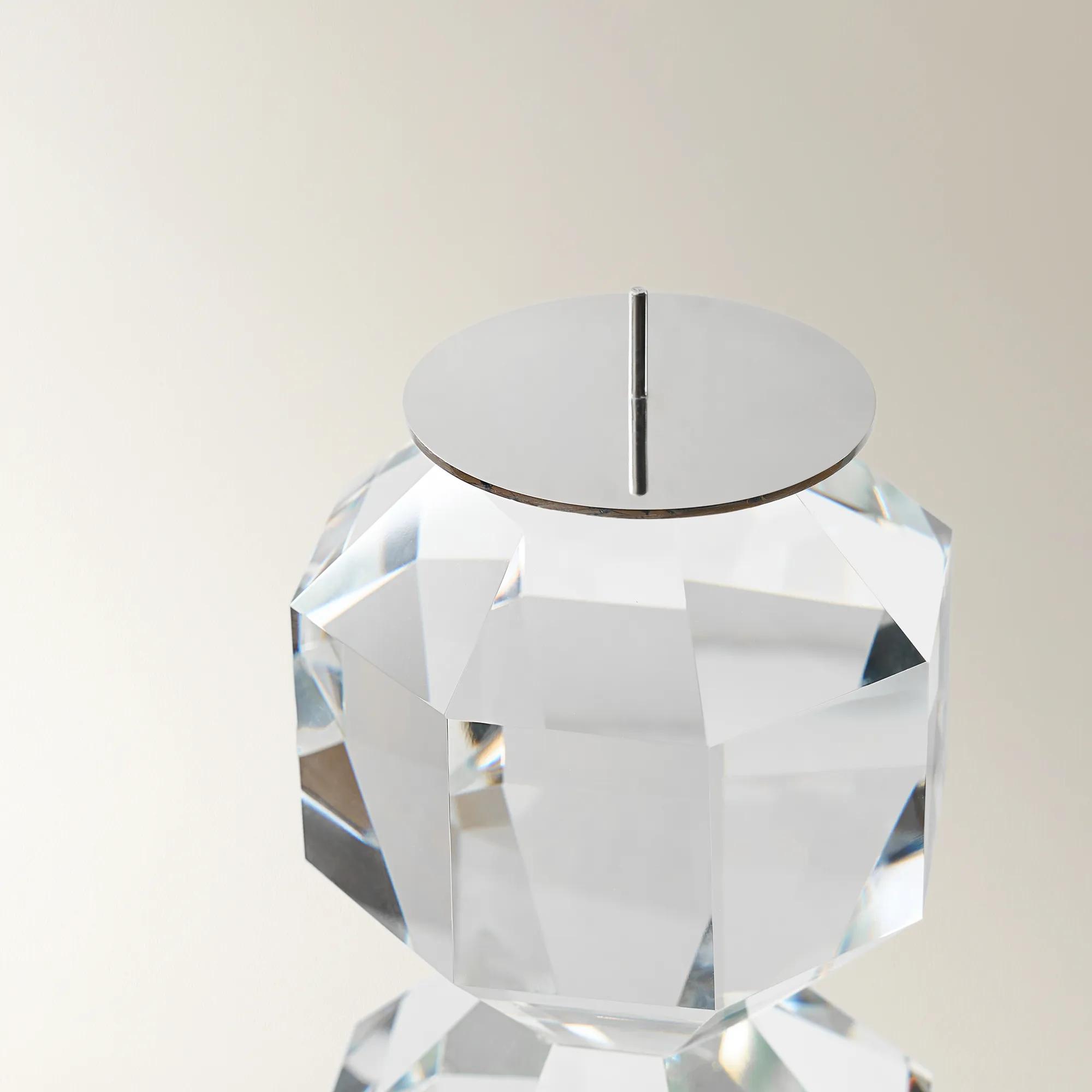 Chiaro Crystal Pillar Holder