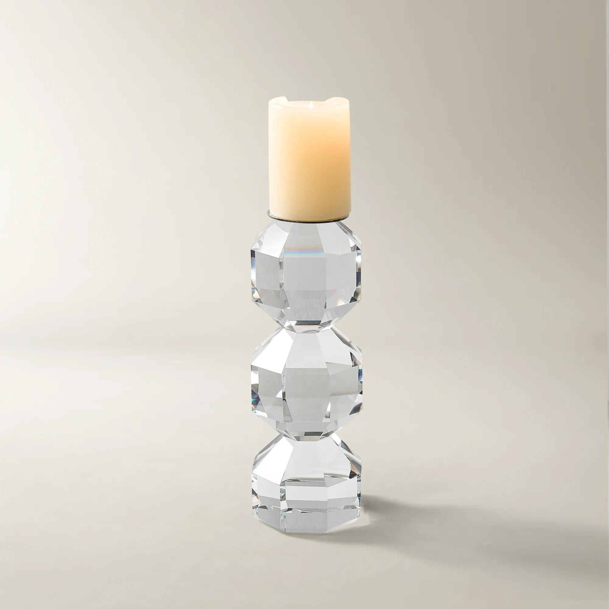 Chiaro Crystal Pillar Holder