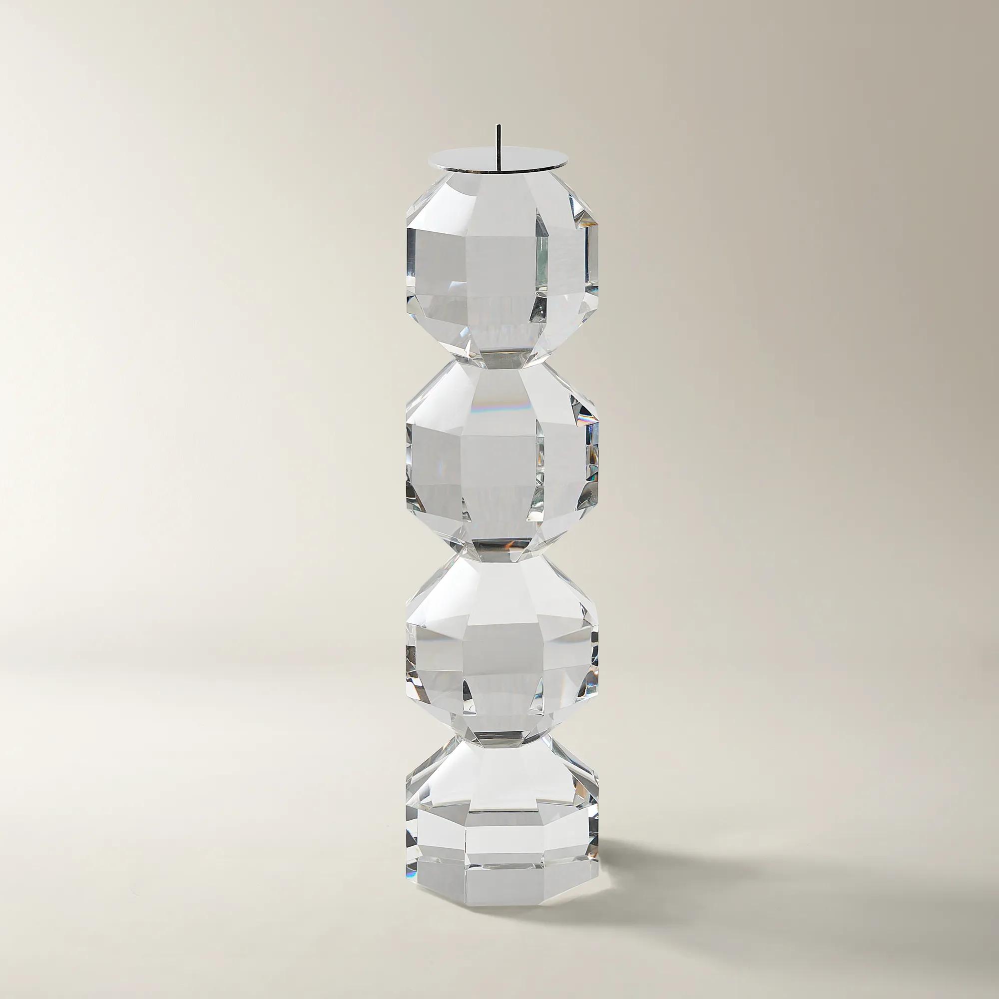 Chiaro Crystal Pillar Holder