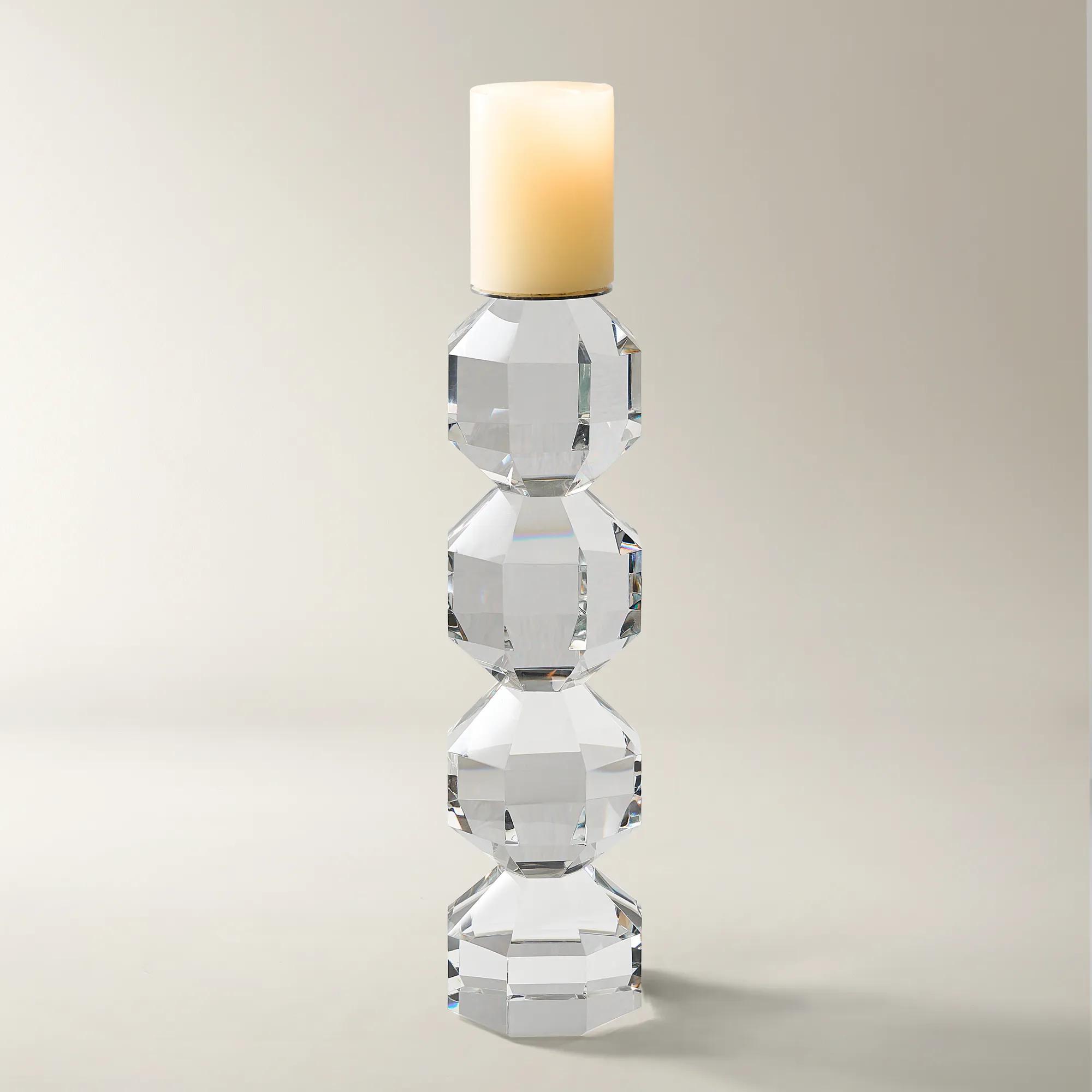 Chiaro Crystal Pillar Holder