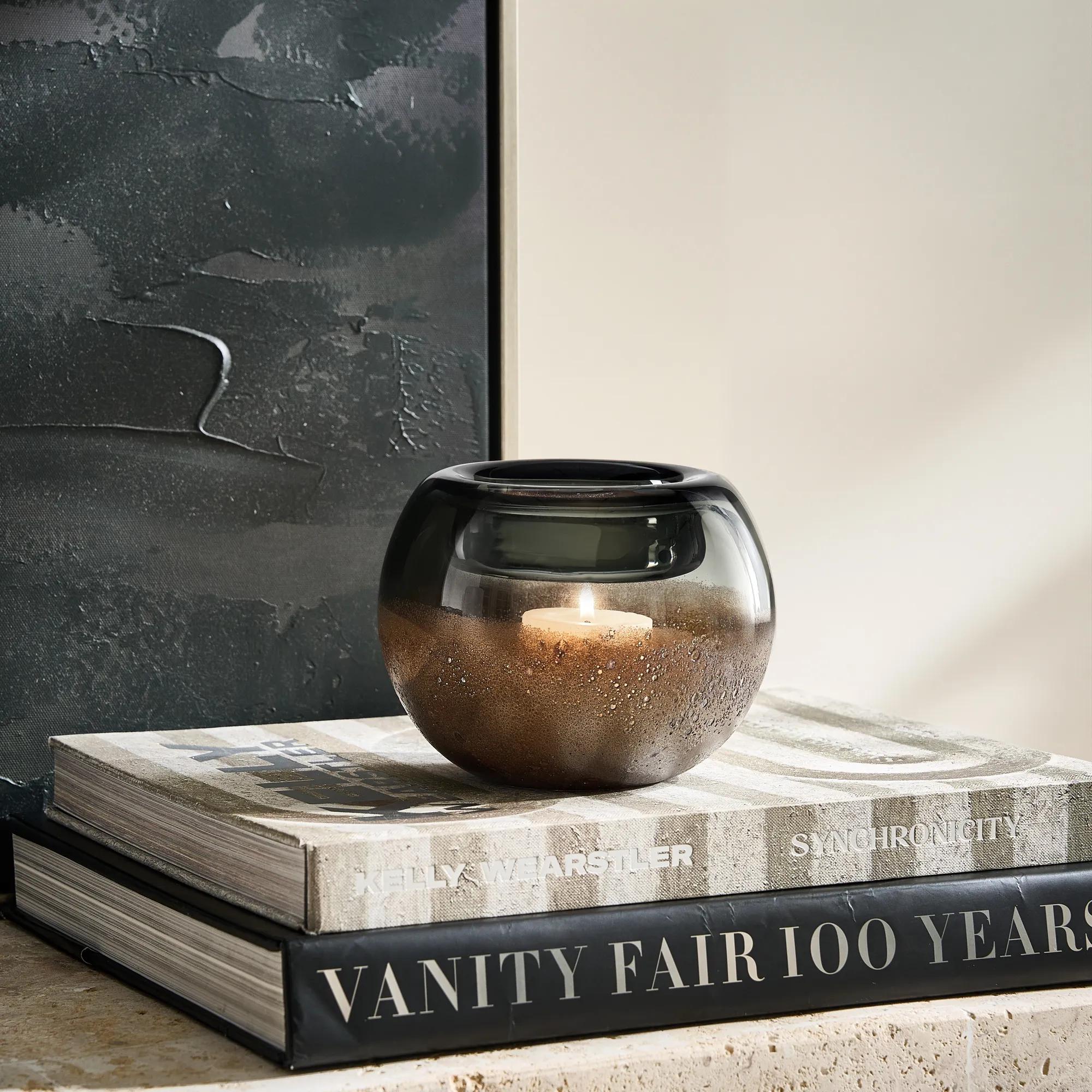 Oliver Glass Tealight Candle Holder