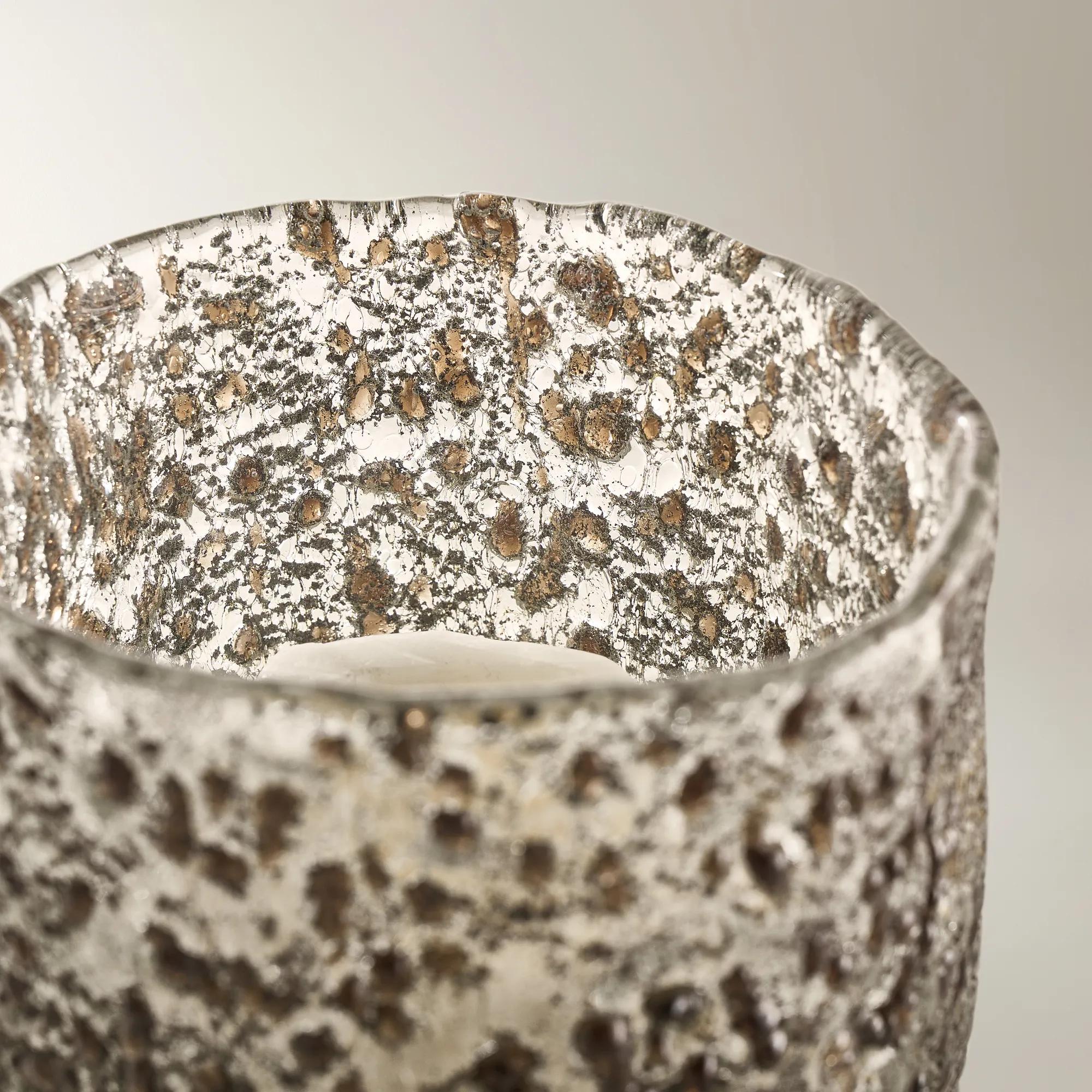 Earthen Hurricane Candle Holder