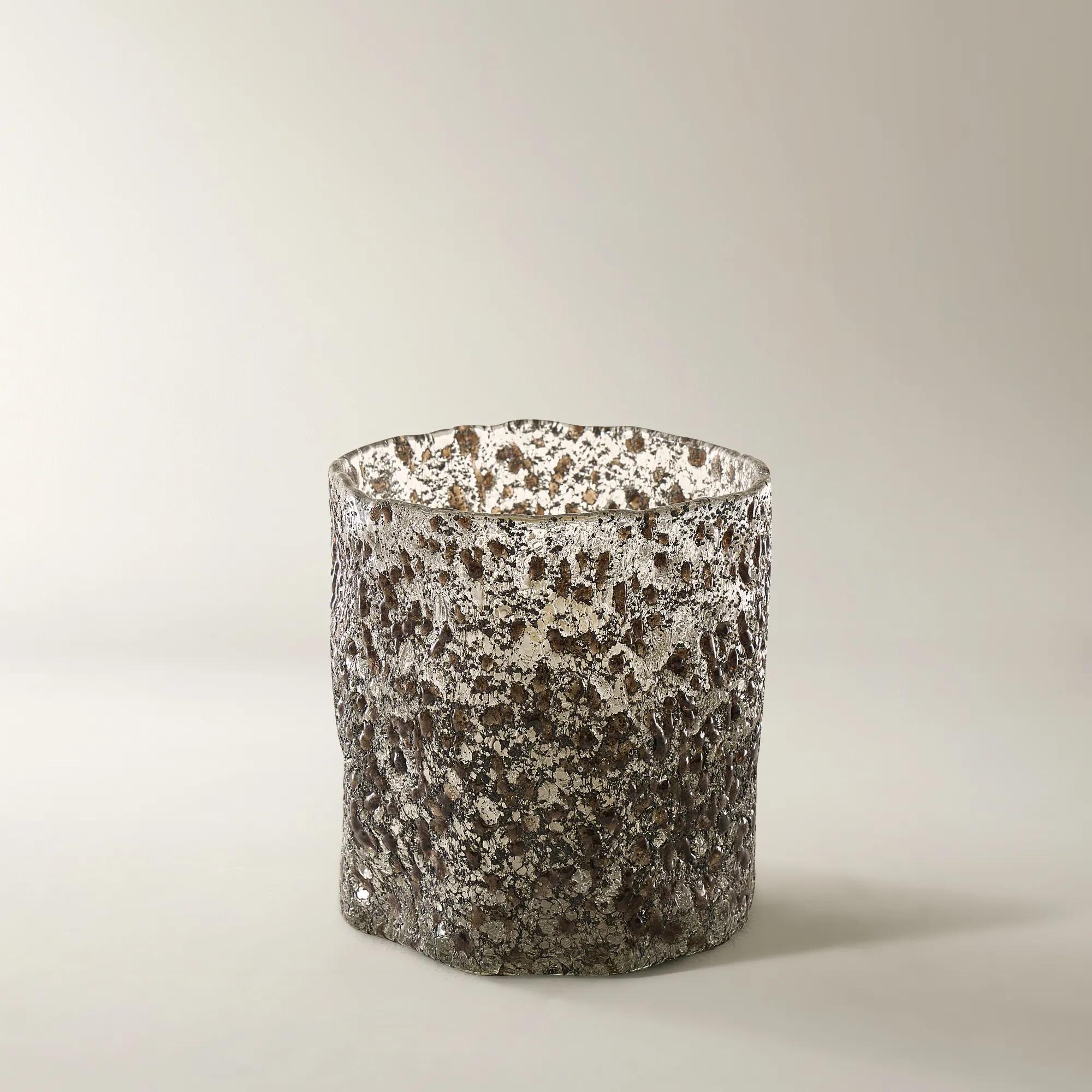 Earthen Hurricane Candle Holder