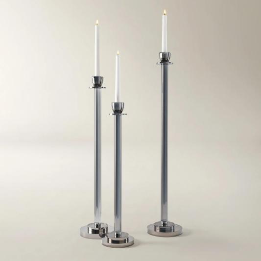 Warren Crystal Taper Holders - Set of 3