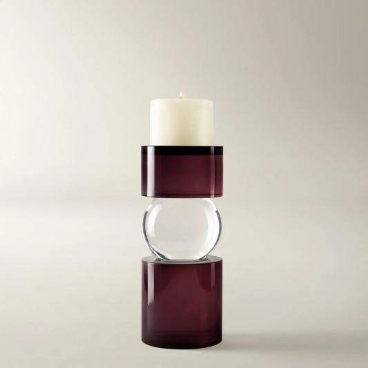 Leroy Crystal Pillar Holder