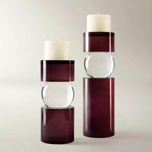 Leroy Crystal Pillar Holder