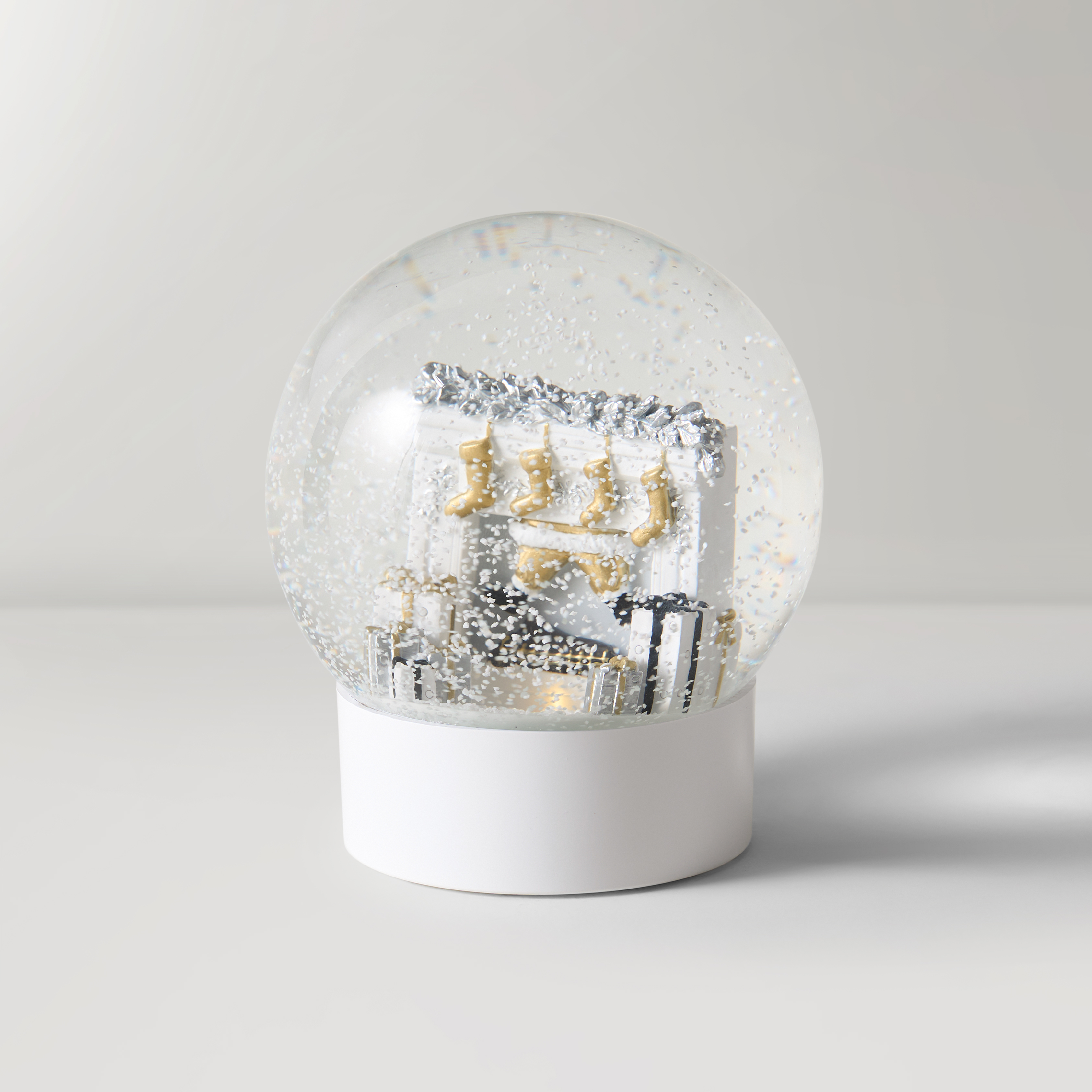 Fireplace Snow Globe