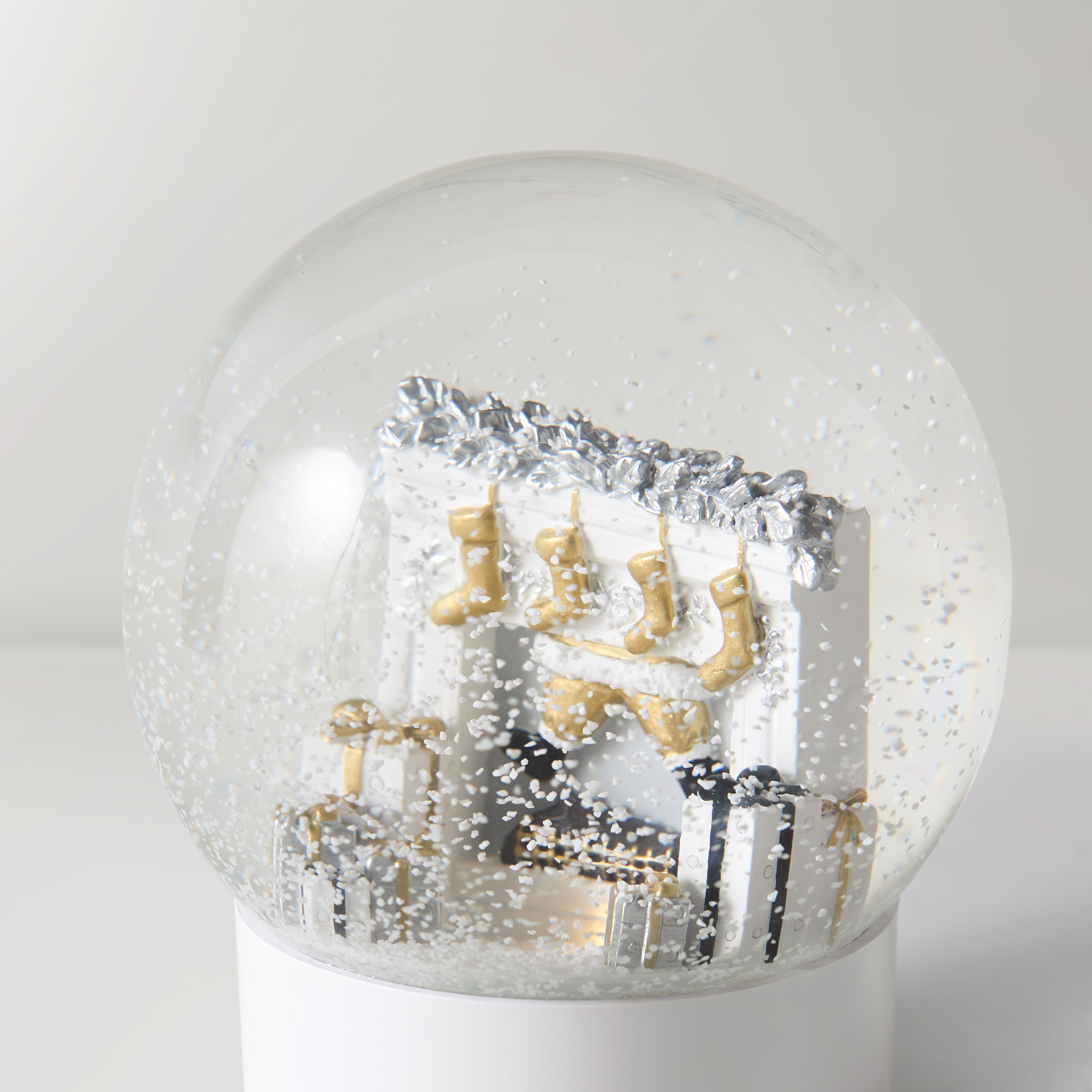 Fireplace Snow Globe