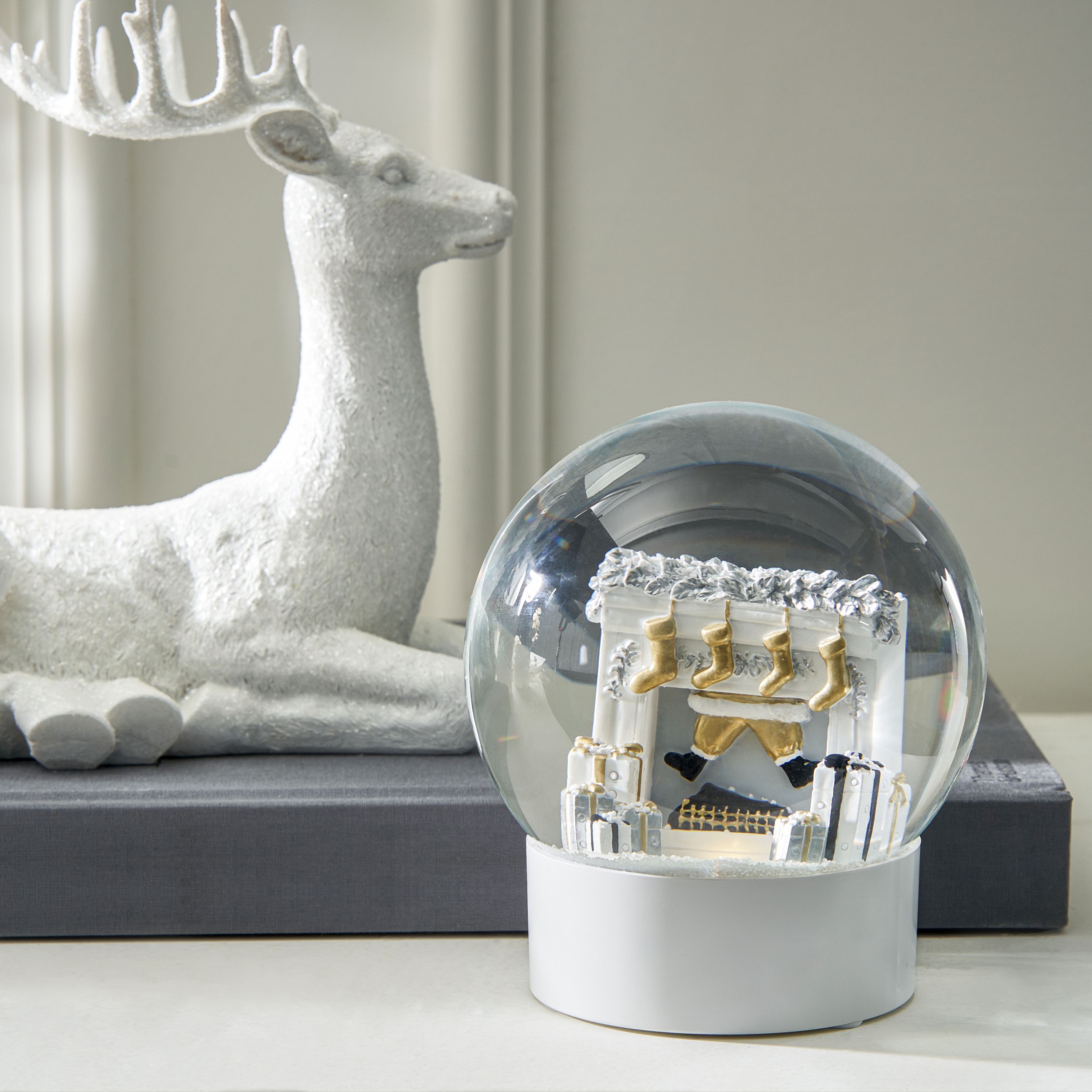Fireplace Snow Globe