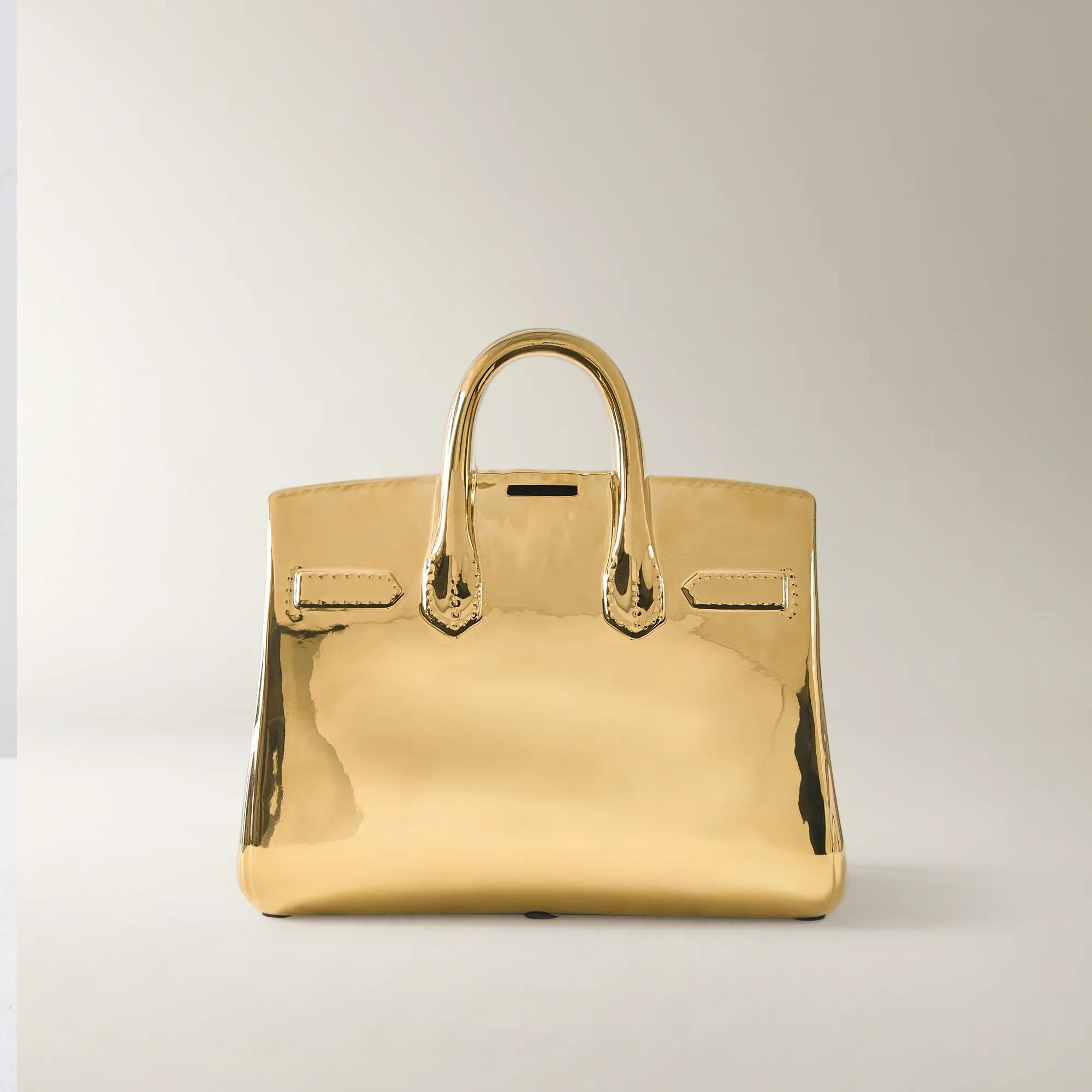Handbag Coin Bank - Gold