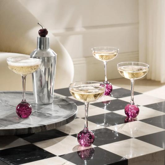 Dottie Martini Glasses - Set of 4
