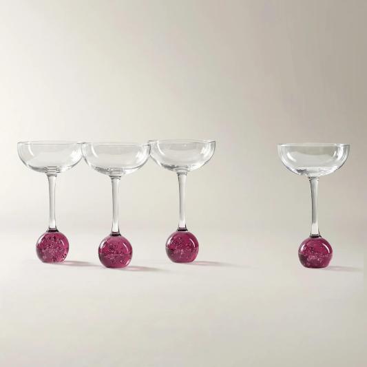Dottie Martini Glasses - Set of 4