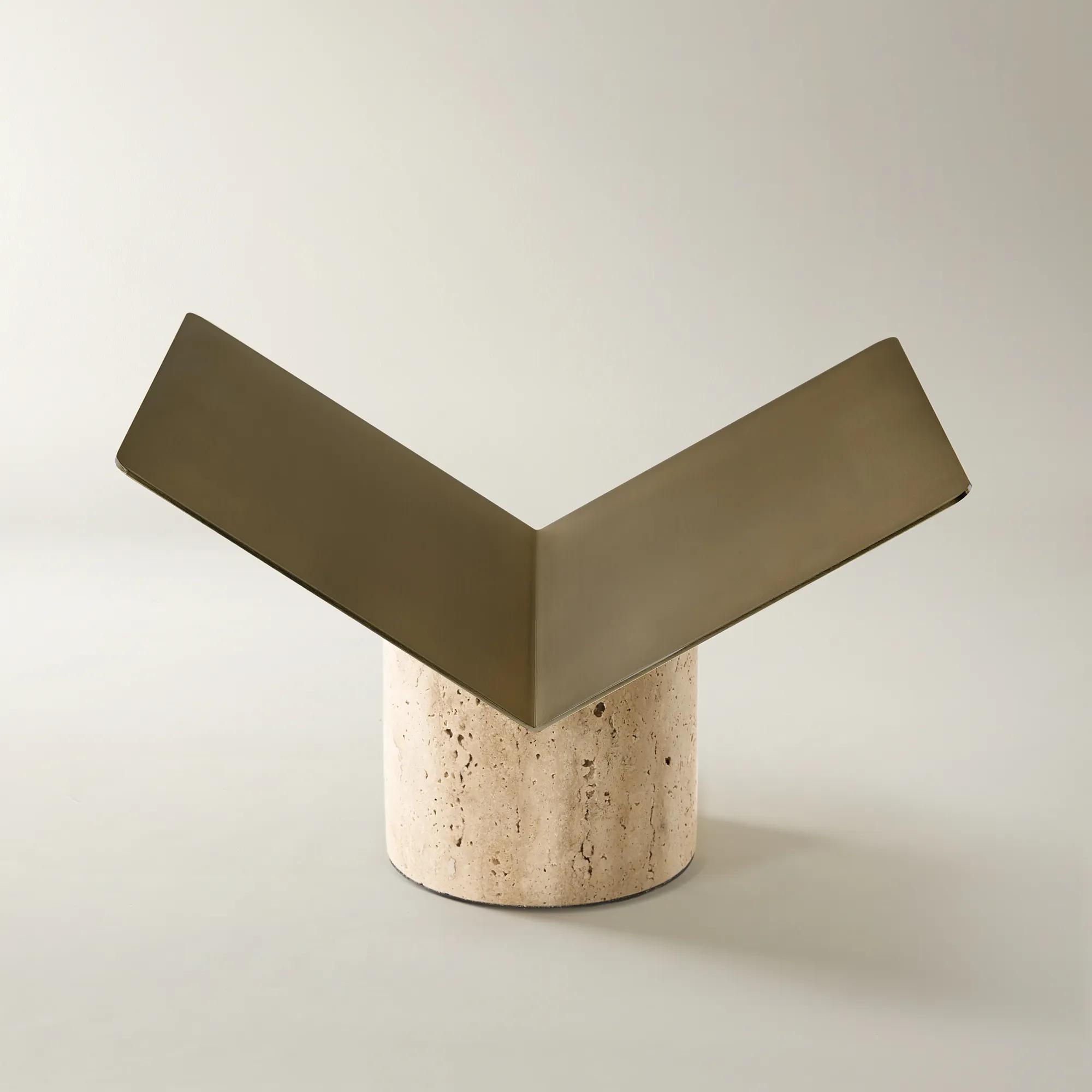 Travertine Book Stand