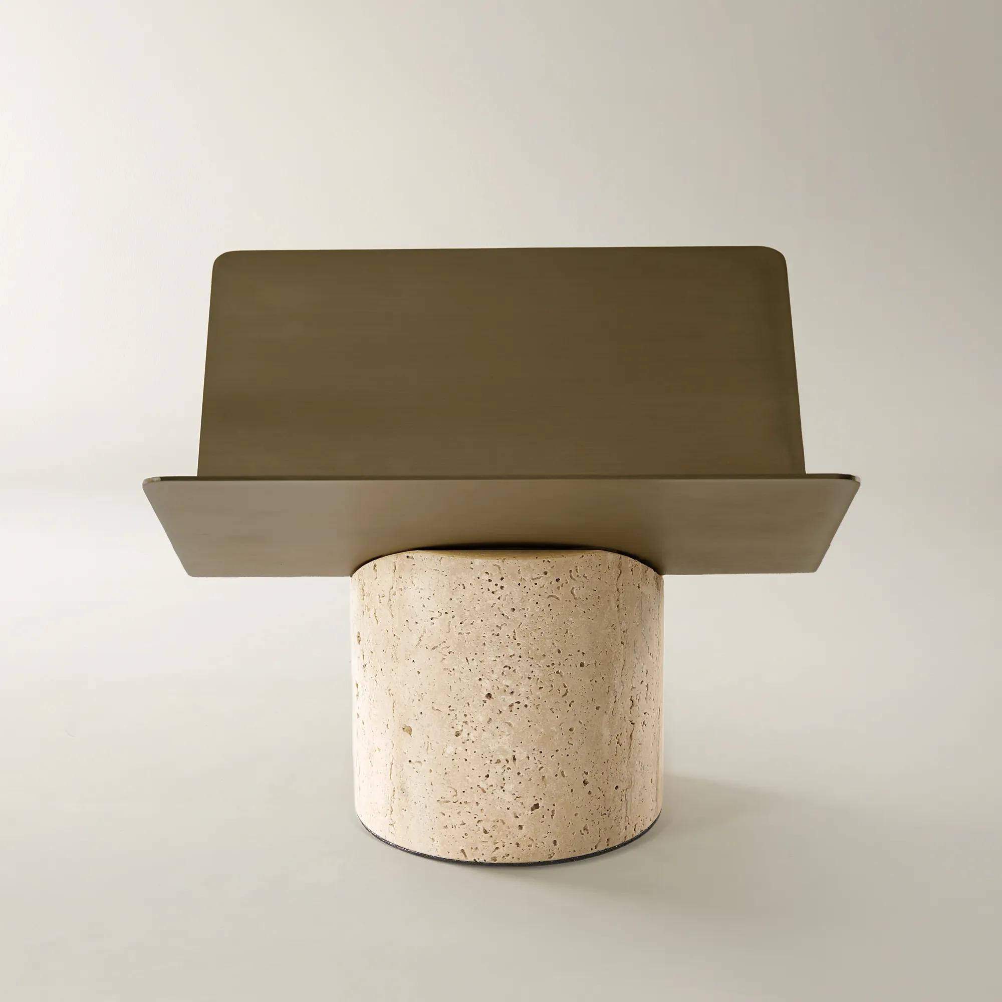 Travertine Book Stand