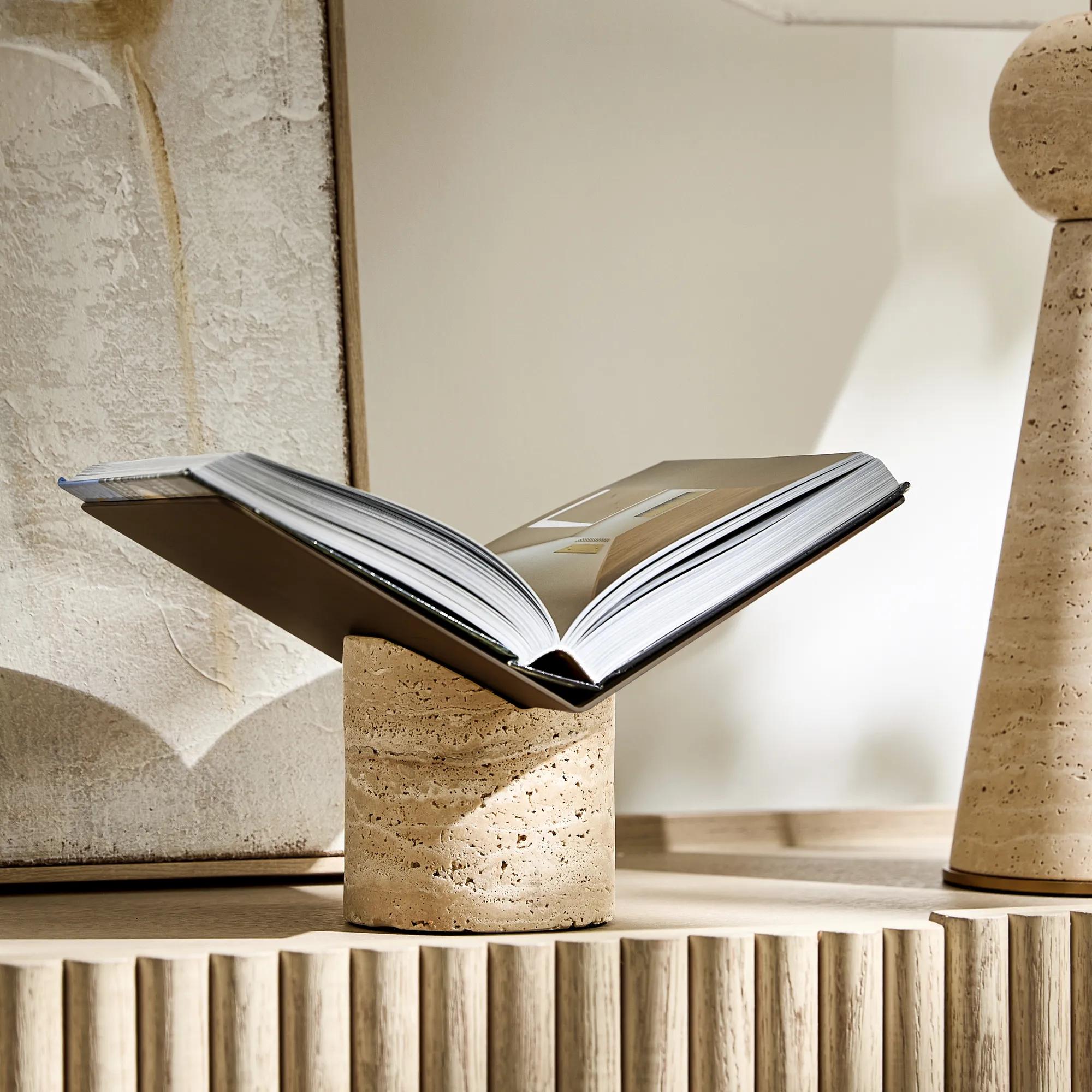 Travertine Book Stand