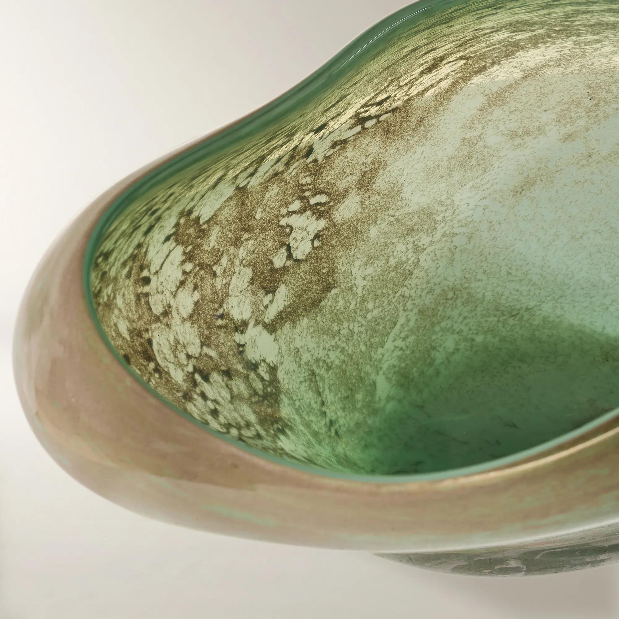 Green Mist Glass Bowl