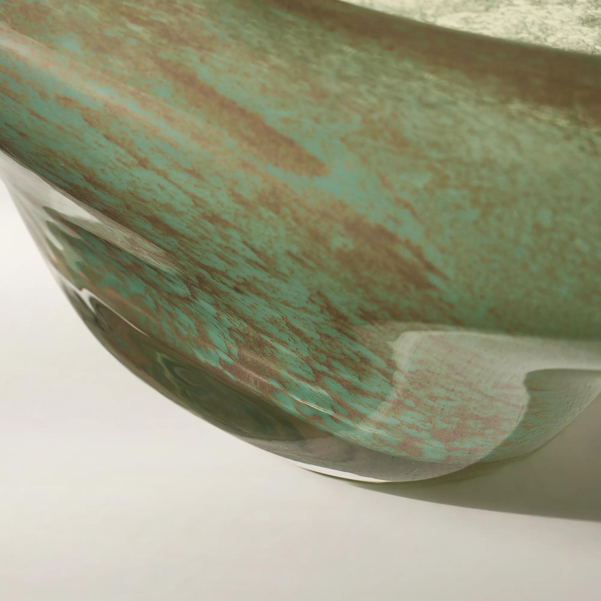 Green Mist Glass Bowl