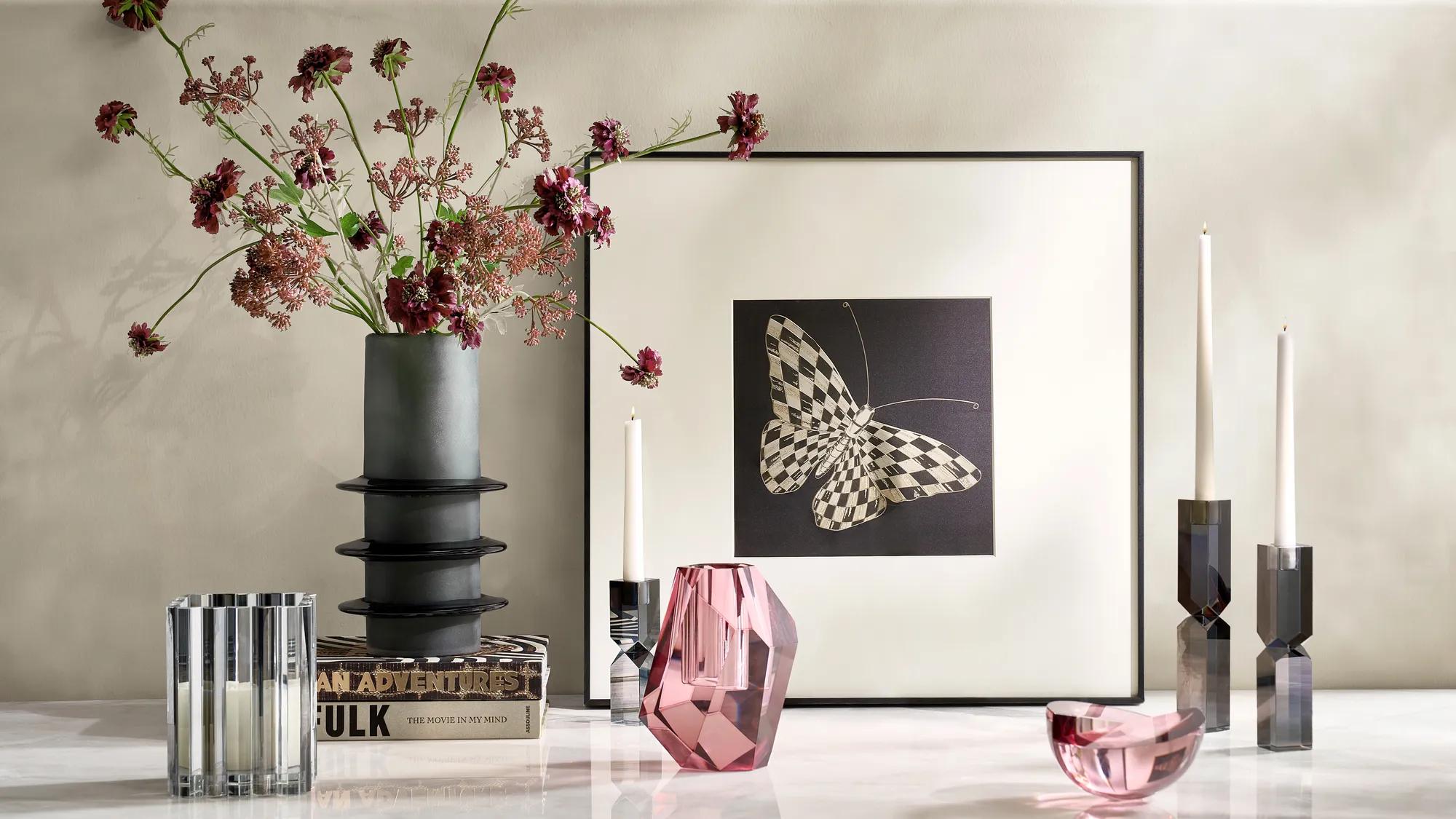 Bande Crystal Glass Vase