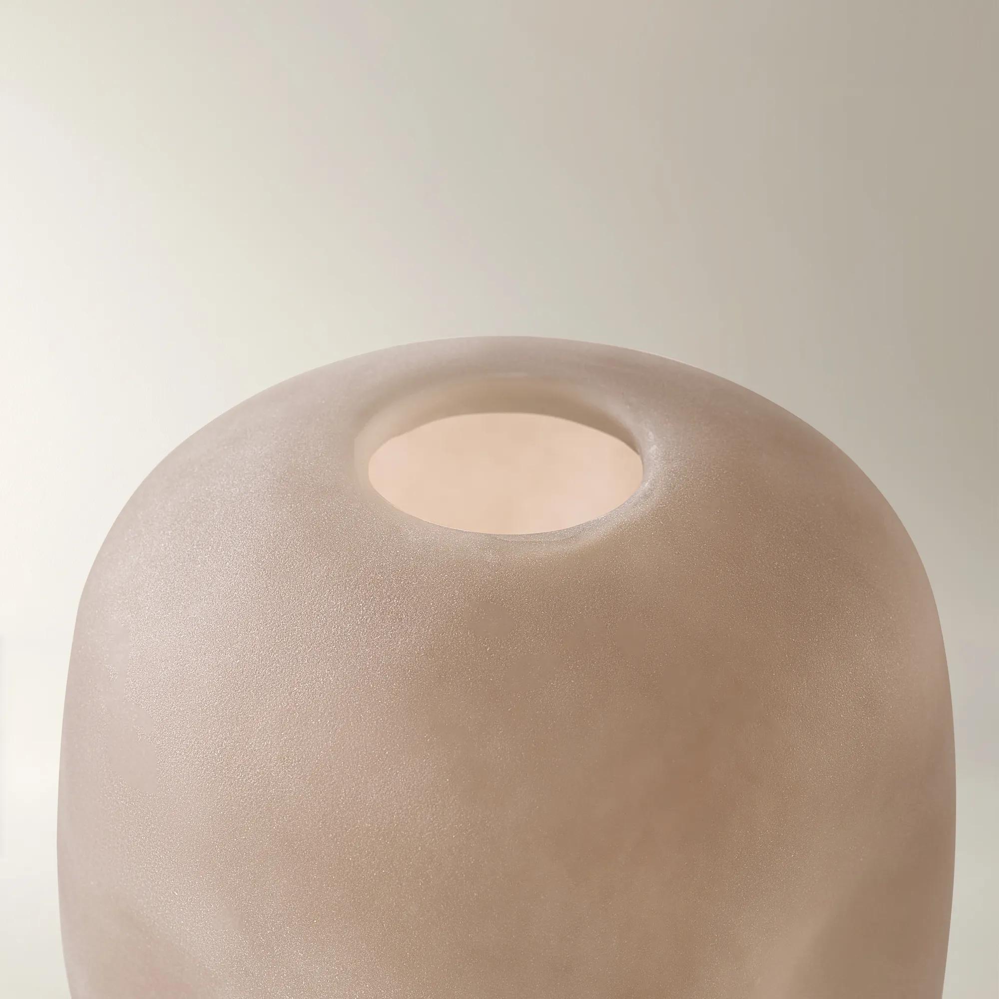 Angelica Glass Canister - Soft Nude