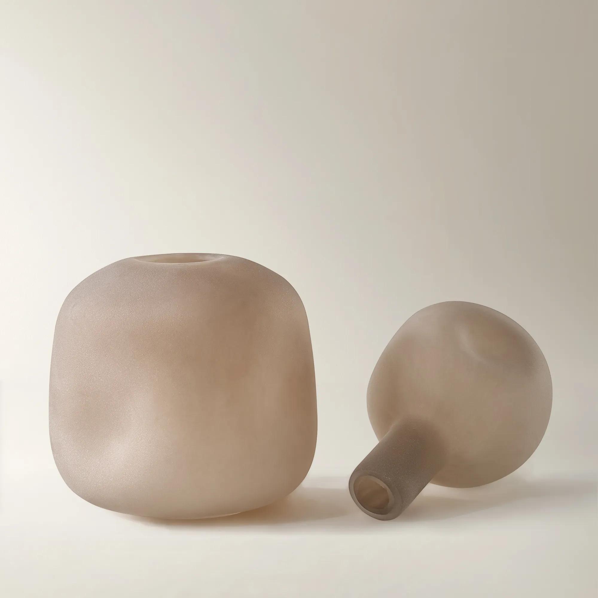 Angelica Glass Canister - Soft Nude