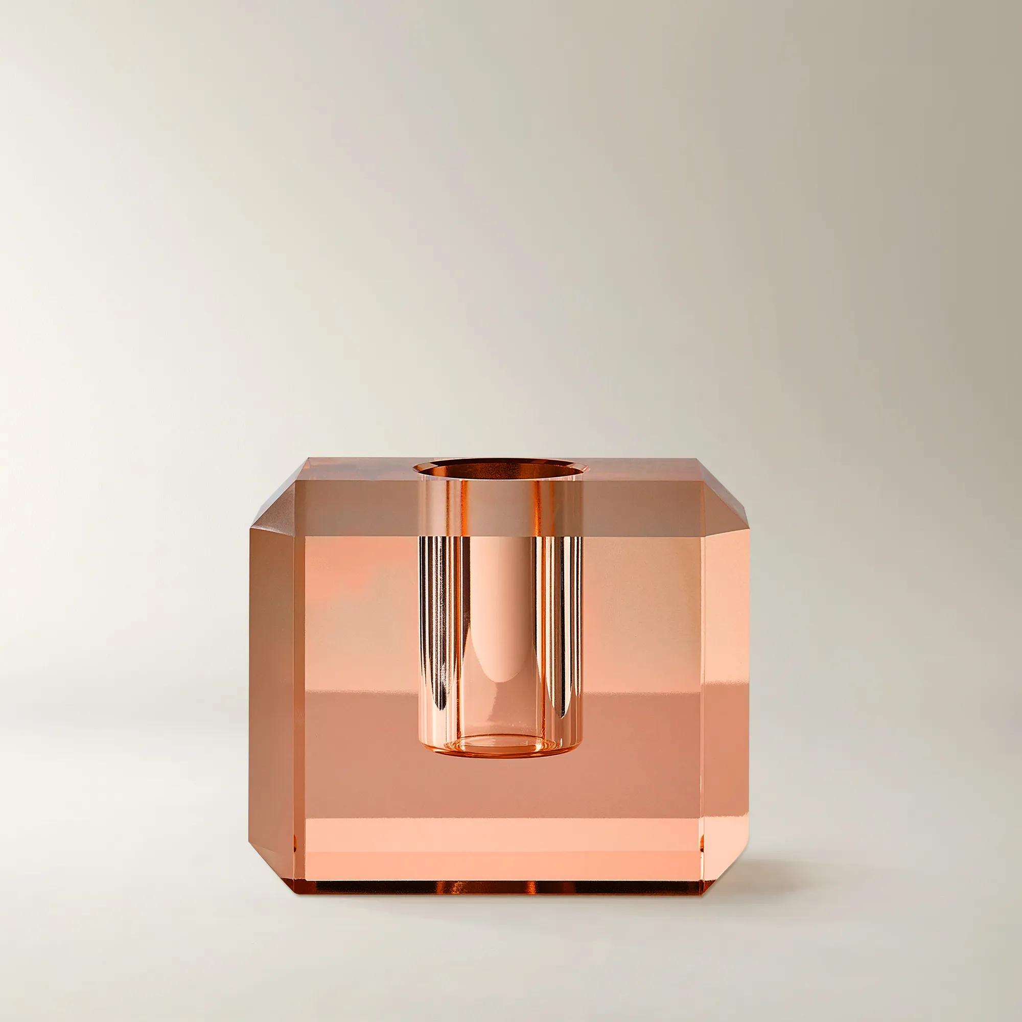 Corina Crystal Glass Bud Vase