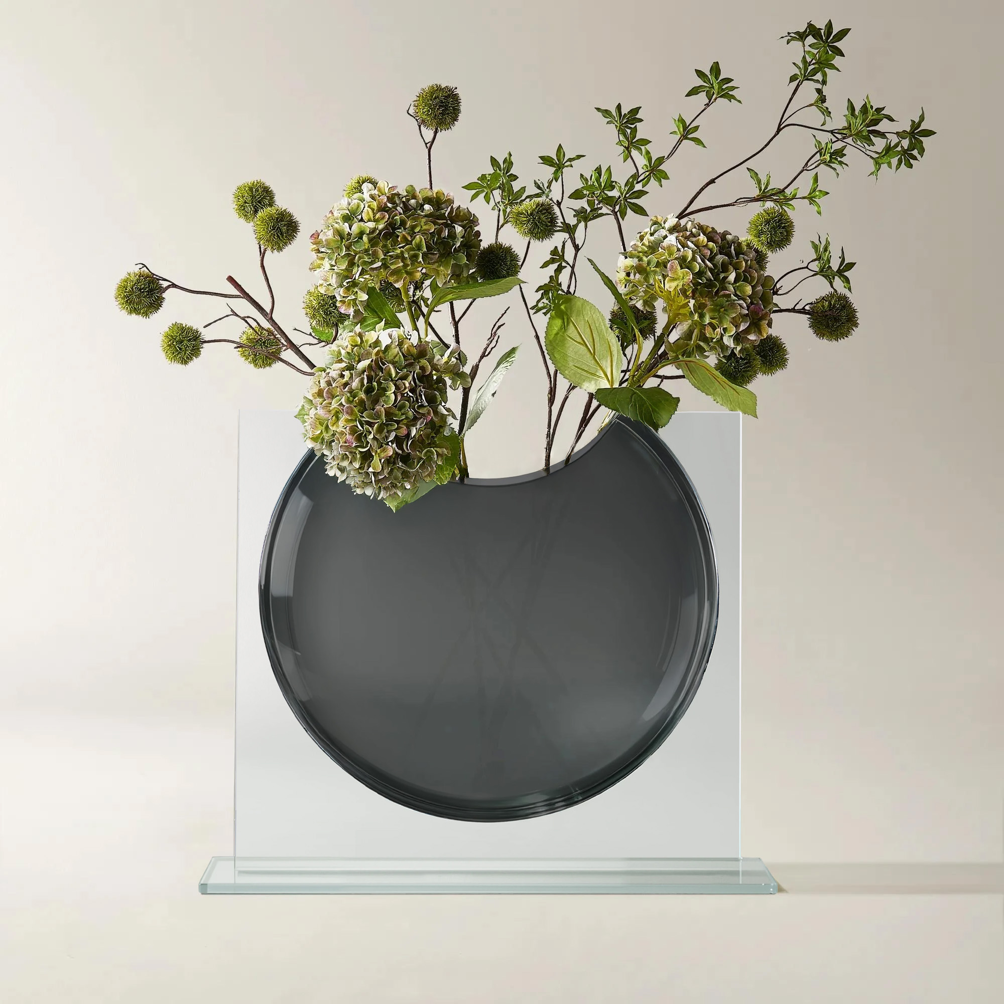 Ellipse Vase - Charcoal