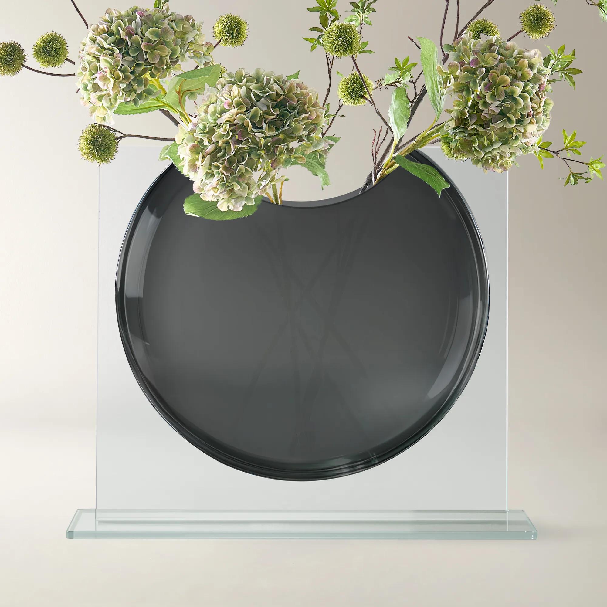 Ellipse Vase - Charcoal