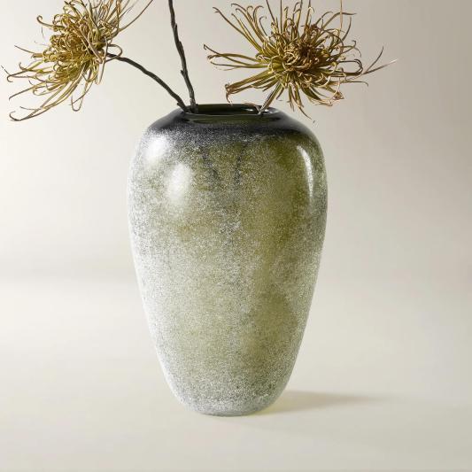 Linden Glass Vase - Pistachio Green